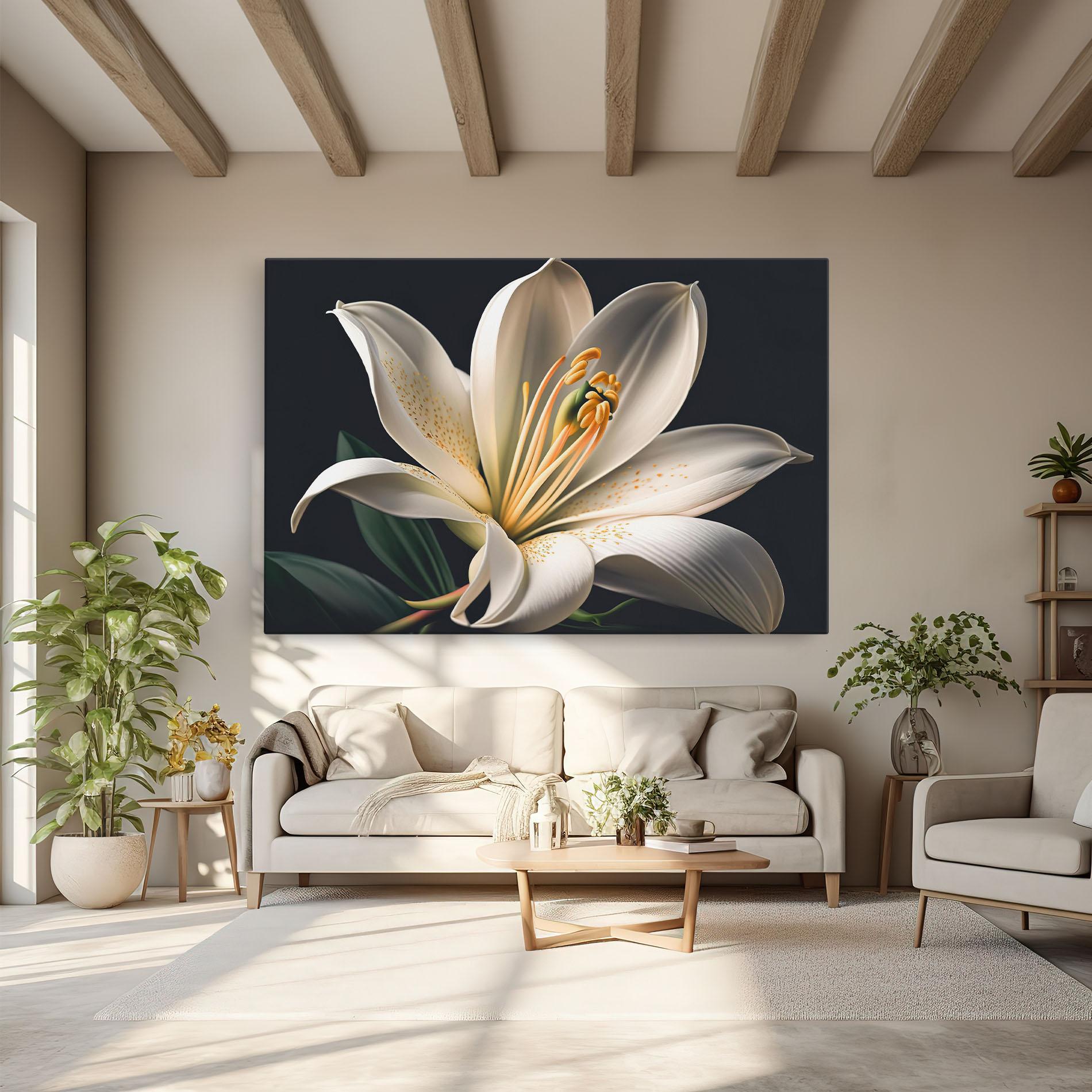 Tablou Canvas Big Lily View mockup 6