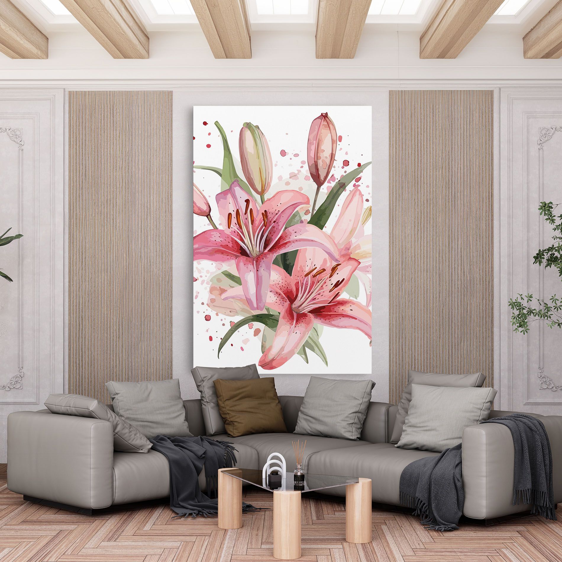 Beautiful Pink Lily mockup 6