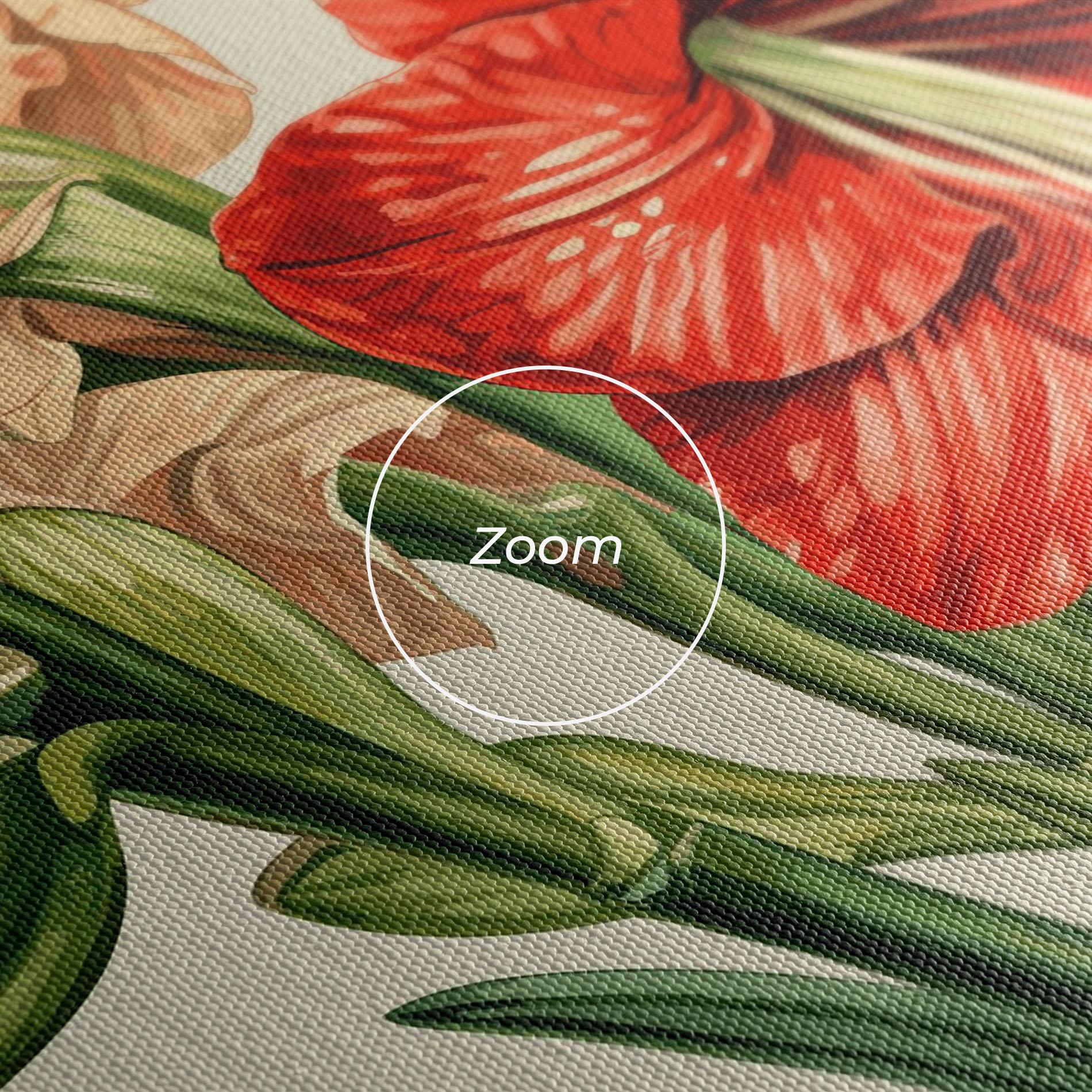 Tablou Canvas Orange Cream Lily mockup 3