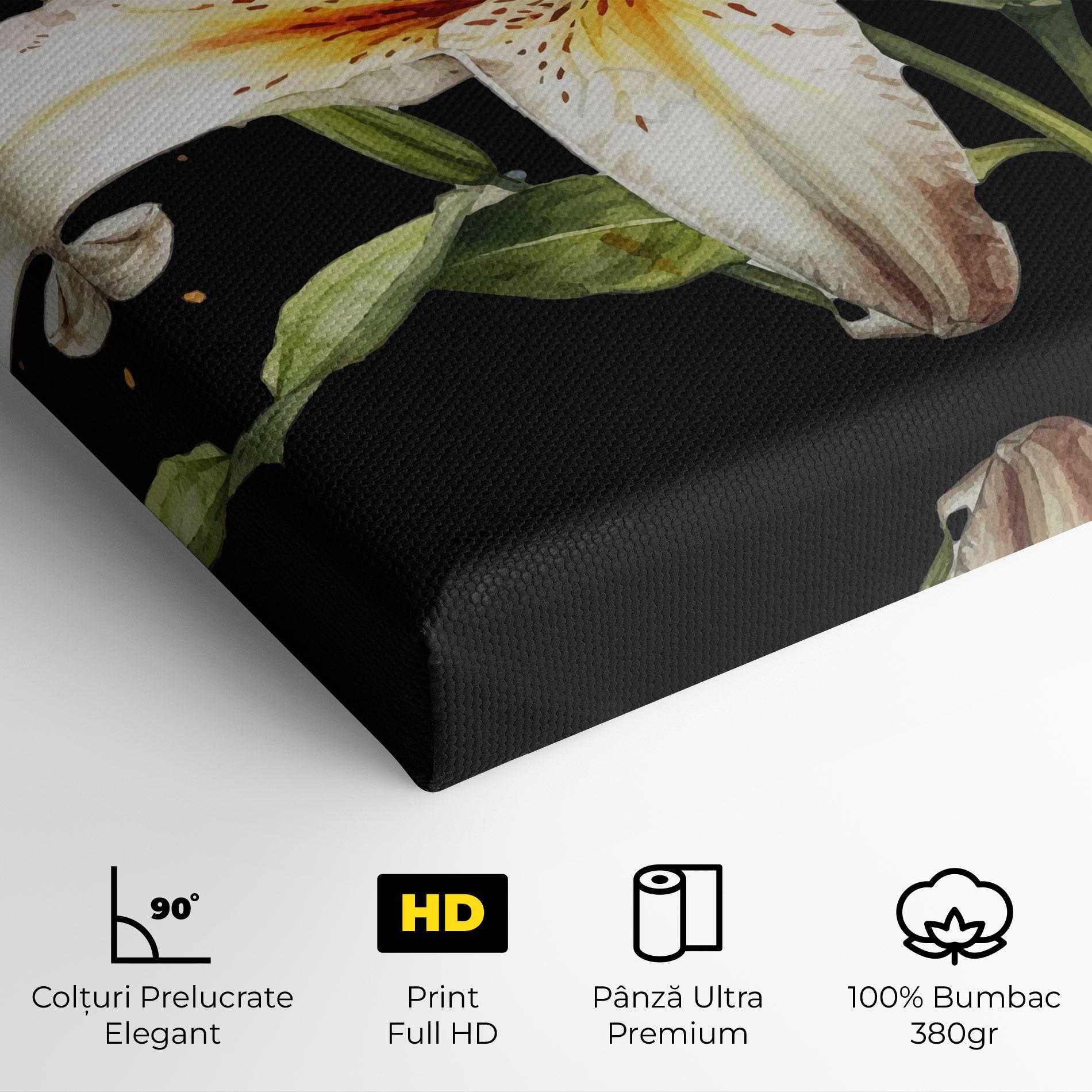 Tablou Canvas Beautiful White Lily mockup 4