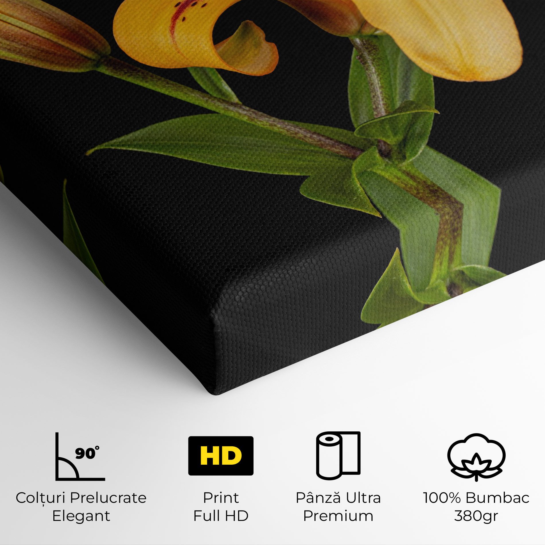 Beautiful Yellow Lily mockup 4