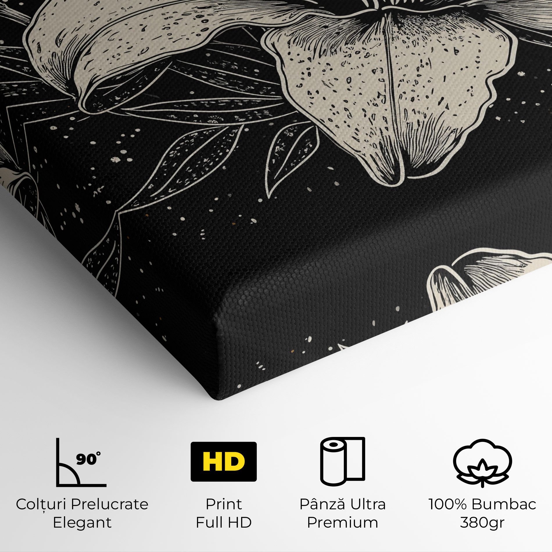 Cream Black Lily mockup 4