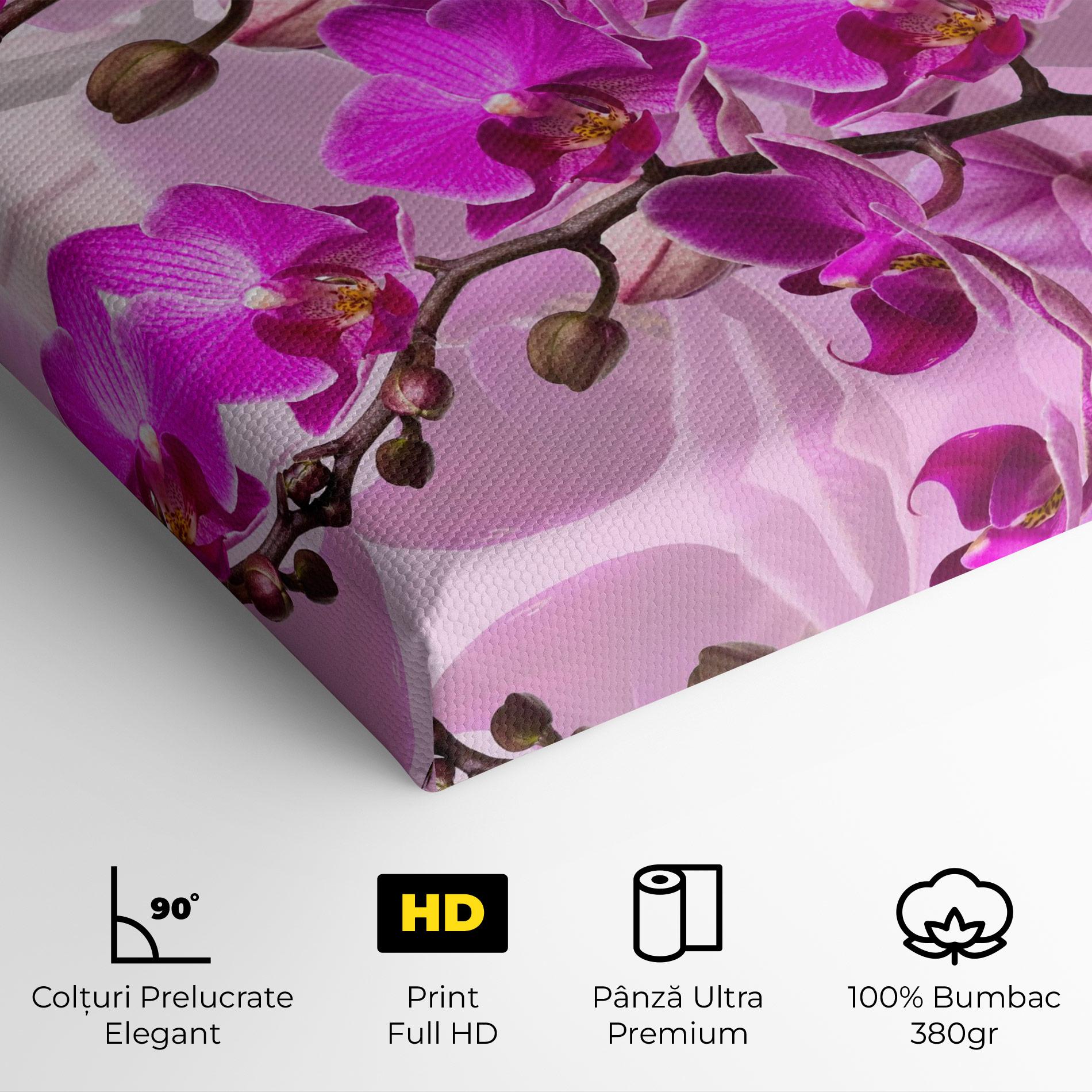 Tablou Canvas Flori Roz mockup 4