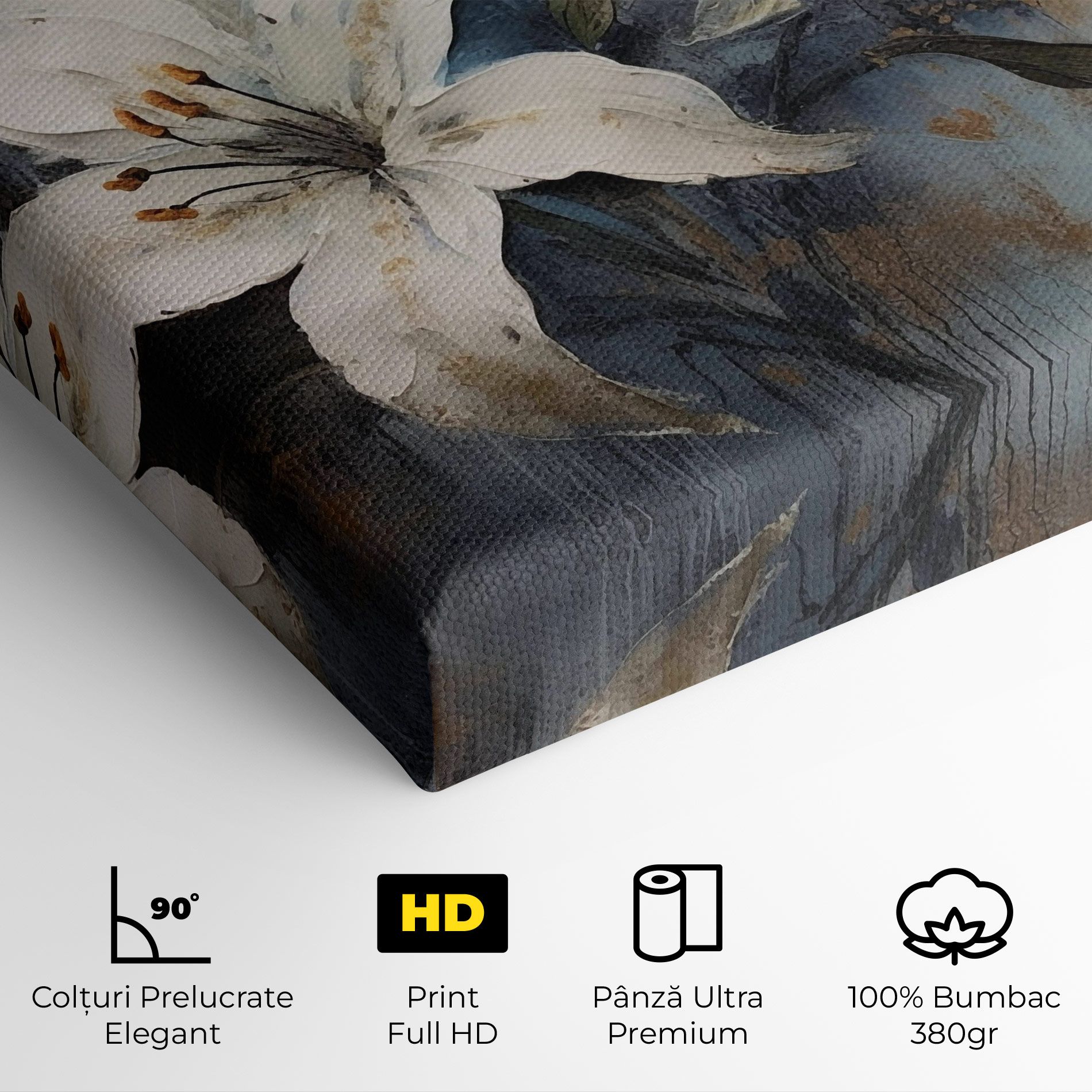 Gold Lily Painting mockup 4