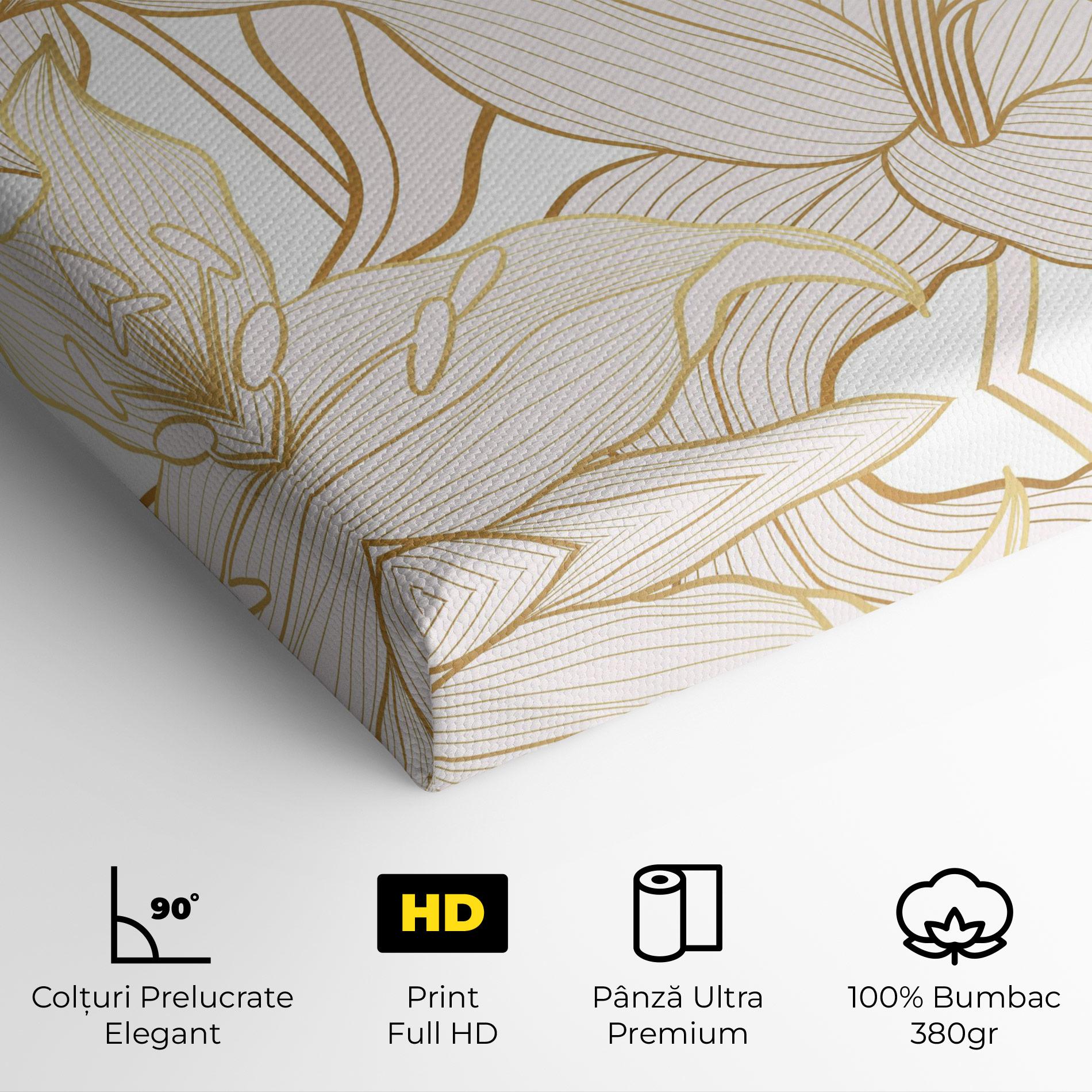 Tablou Canvas Gold Lily mockup 4