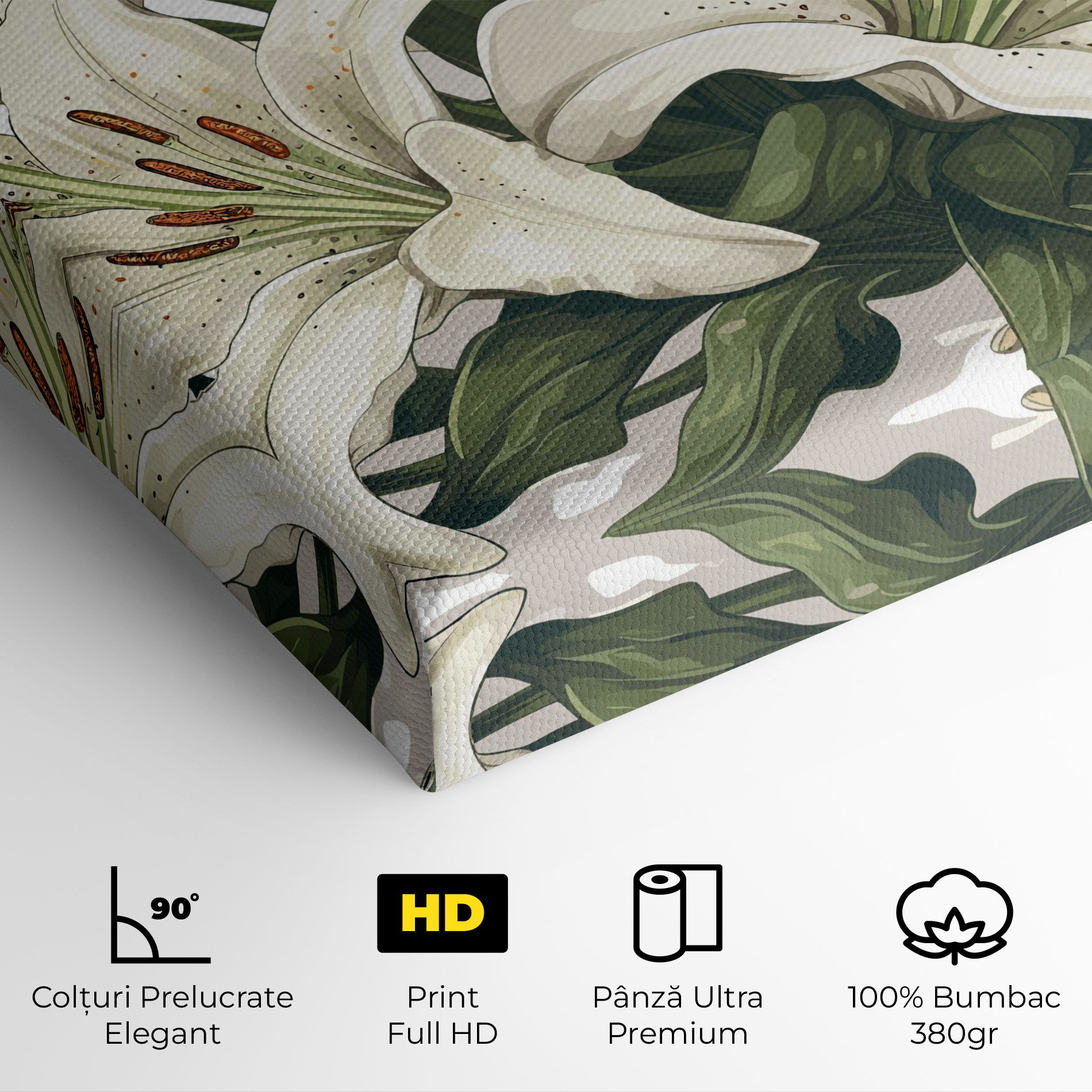 Grey White Lily mockup 4