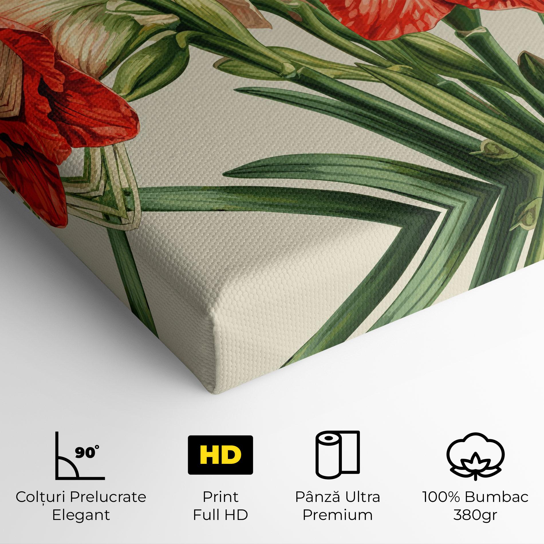 Tablou Canvas Orange Cream Lily mockup 4
