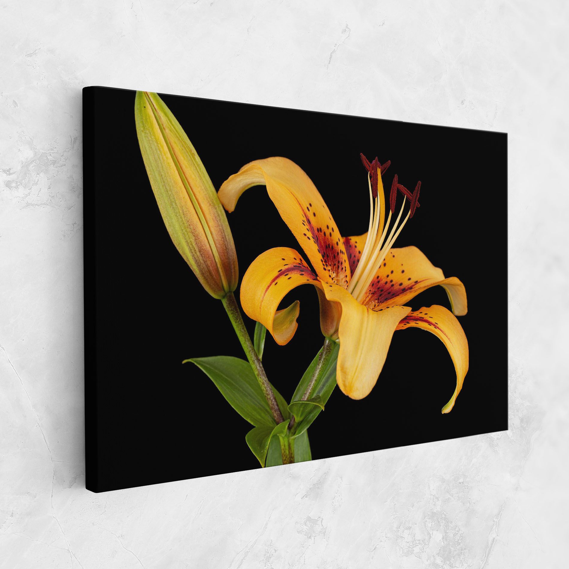 Beautiful Yellow Lily mockup 1