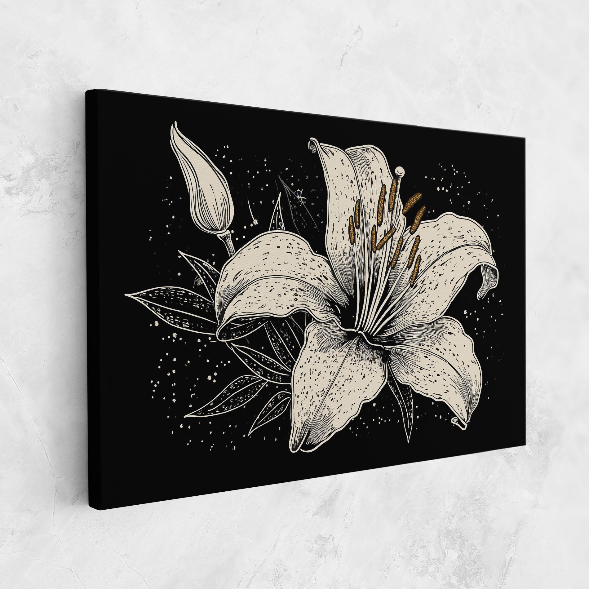 Cream Black Lily mockup 1