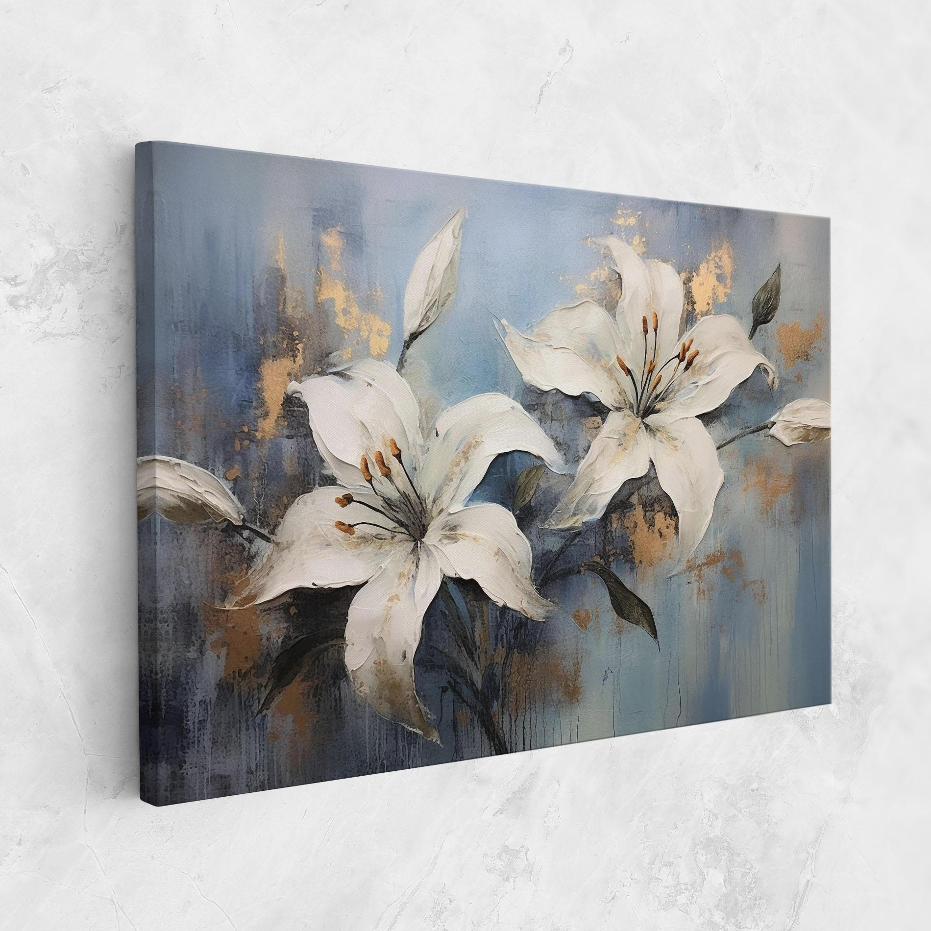 Tablou Canvas Gold Lily Painting mockup 1