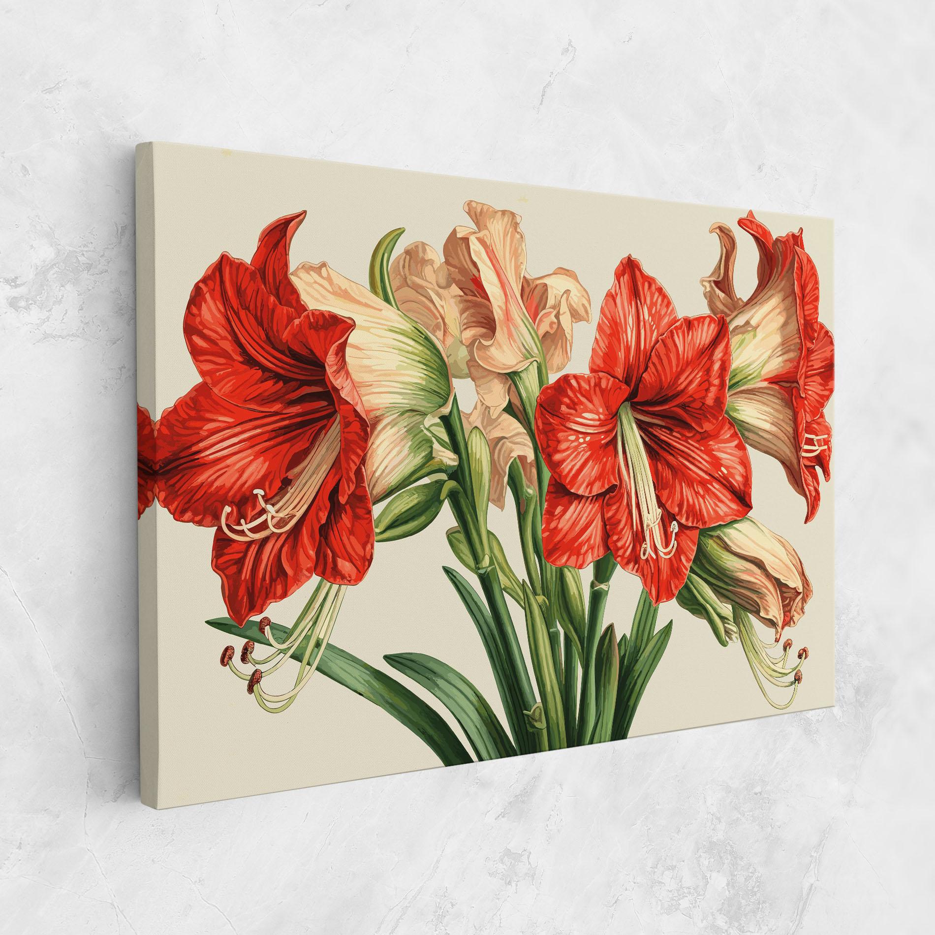 Tablou Canvas Orange Cream Lily mockup 1