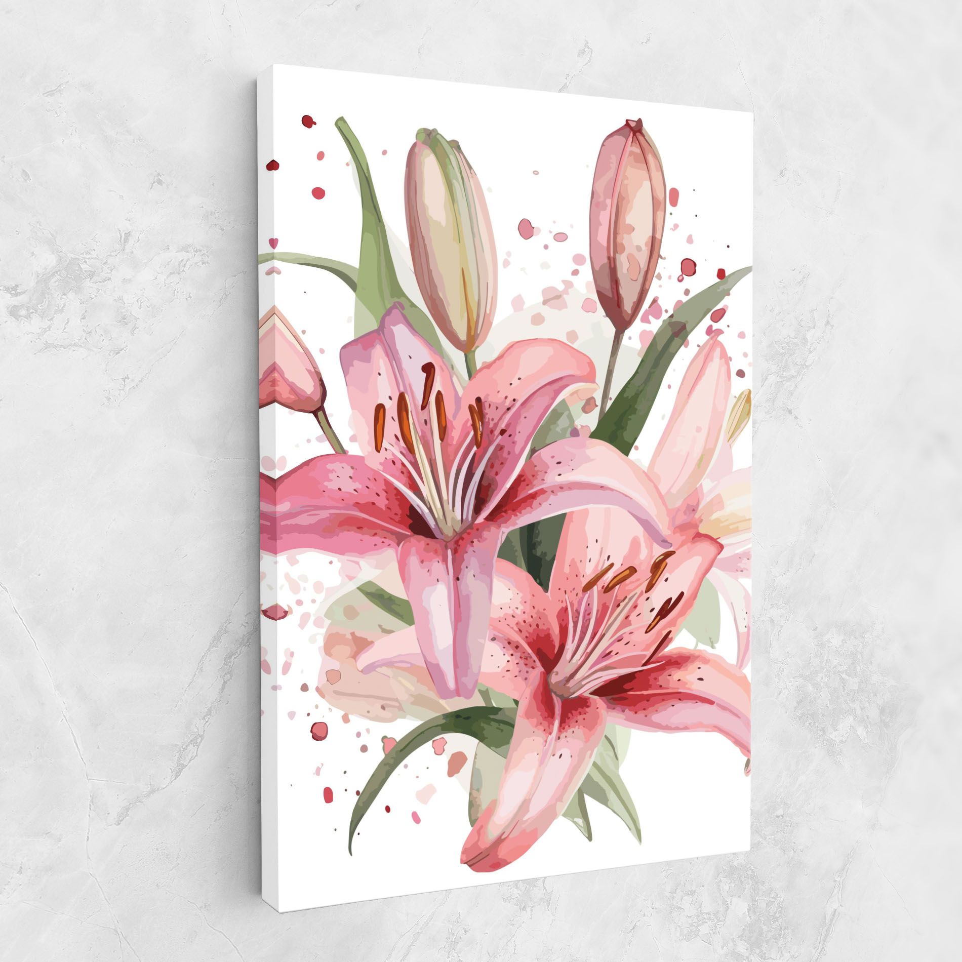 Beautiful Pink Lily mockup 1
