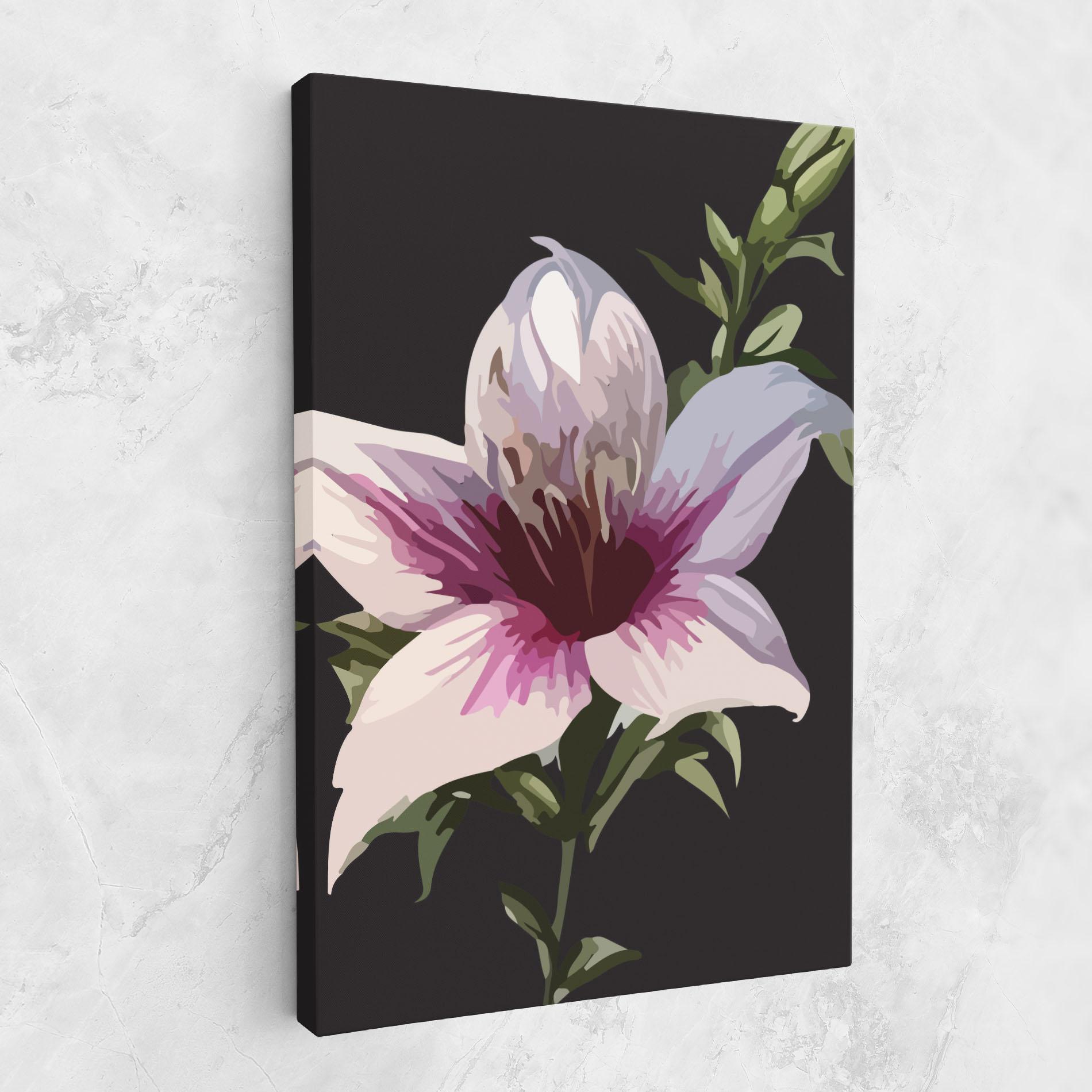 Tablou Canvas Pink Pretty Lily mockup 1