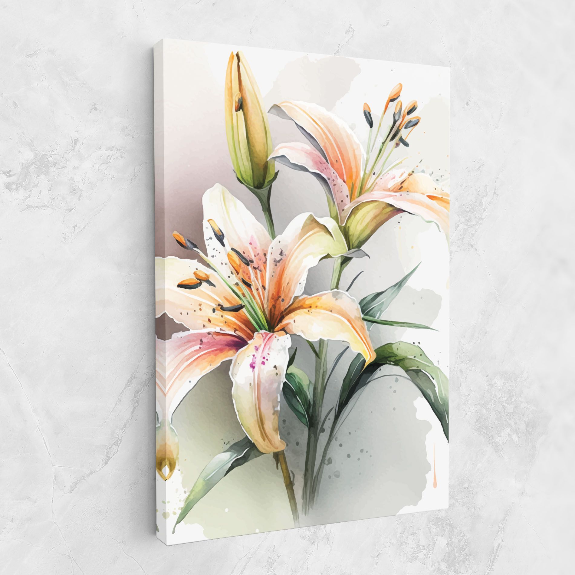 White Orange Lily mockup 1