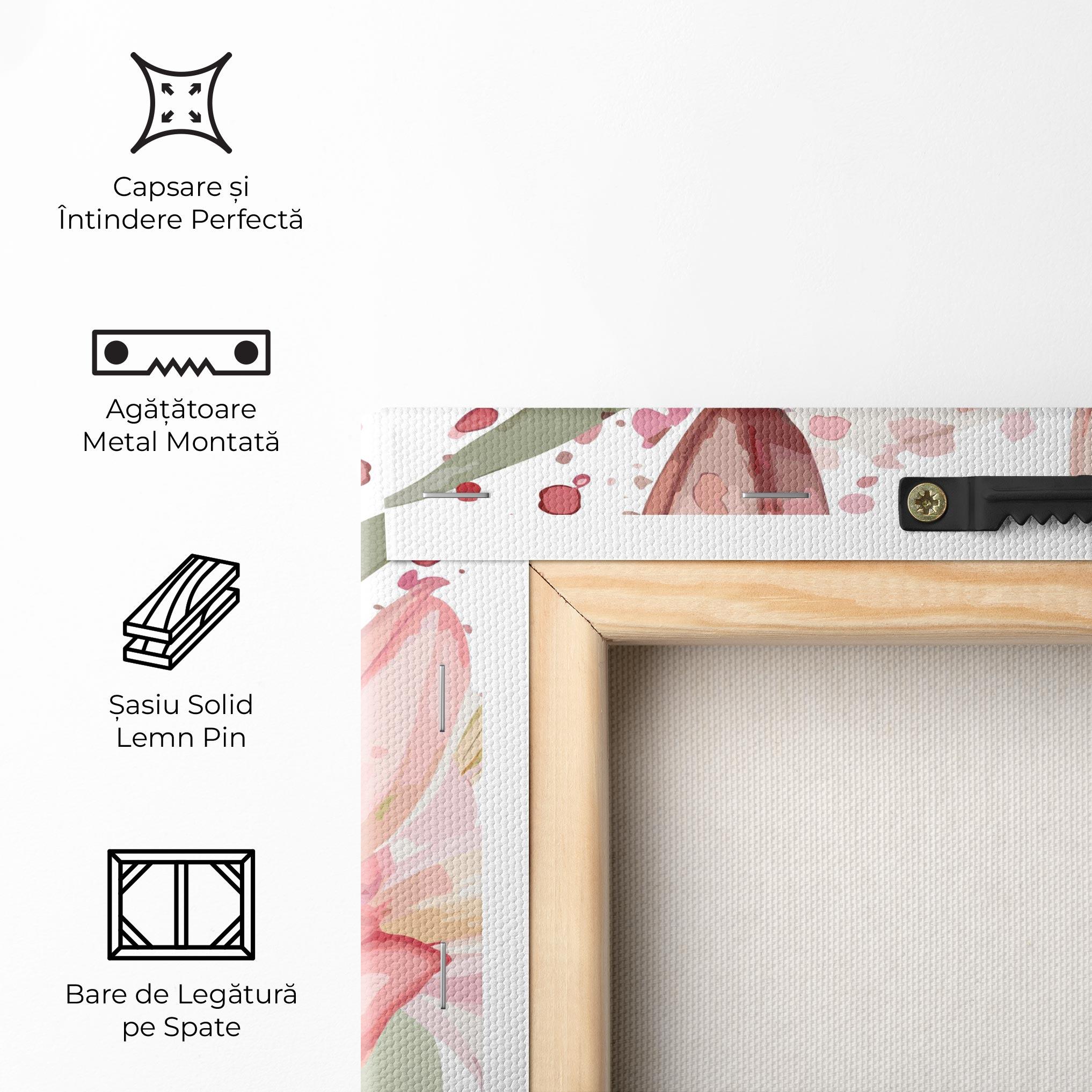 Tablou Canvas Beautiful Pink Lily mockup 5