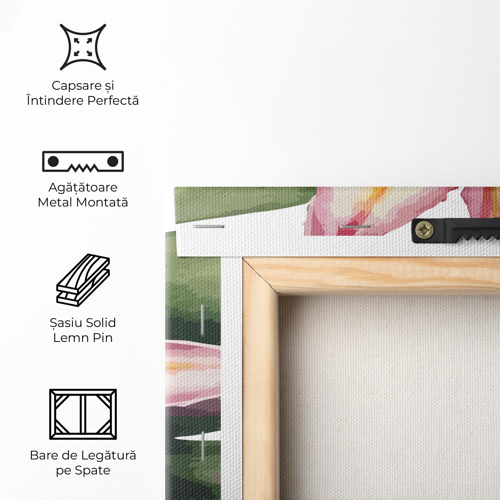 Tablou Canvas Lily Pretty Pink mockup 5