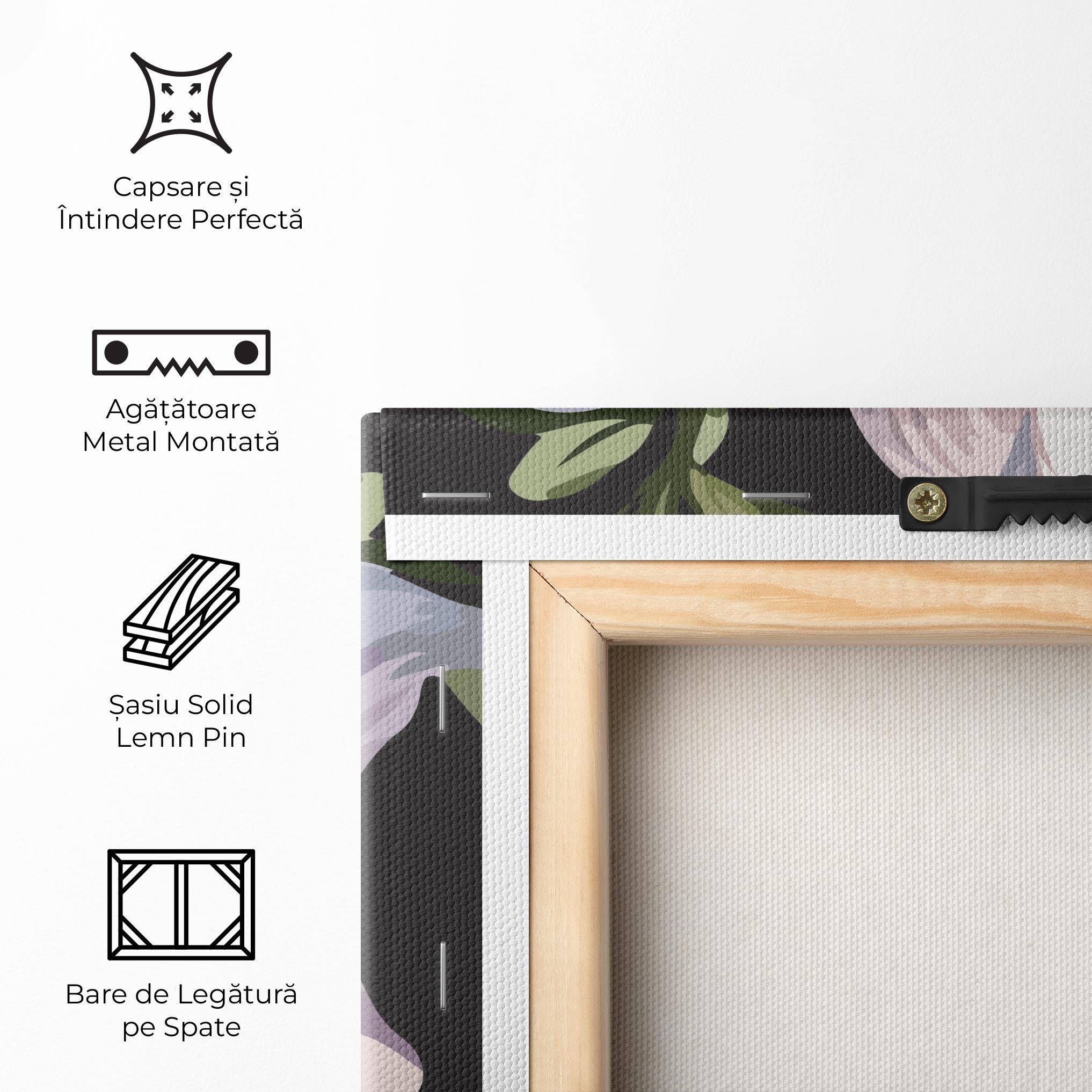 Tablou Canvas Pink Pretty Lily mockup 5