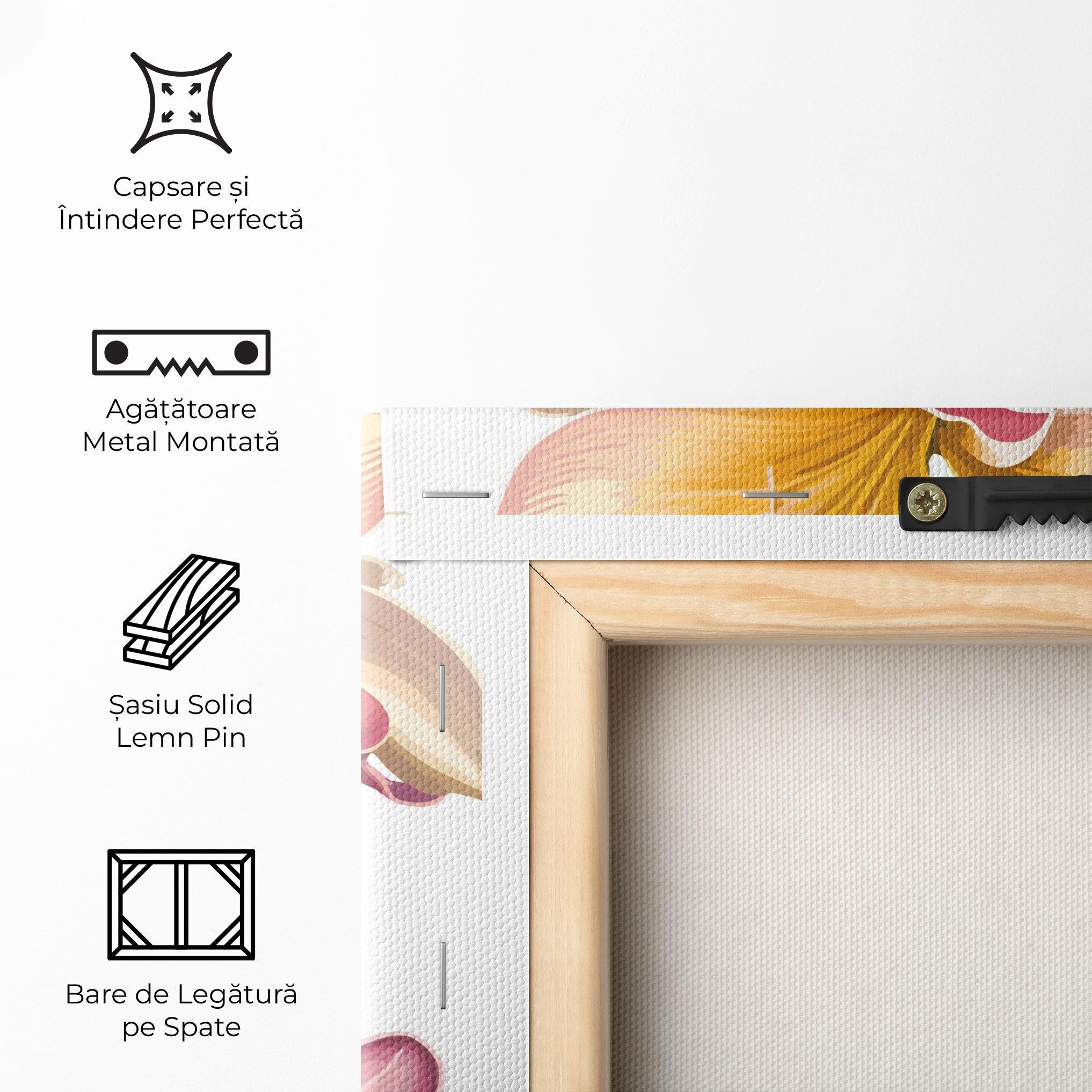 Tablou Canvas Purple White Lily mockup 5