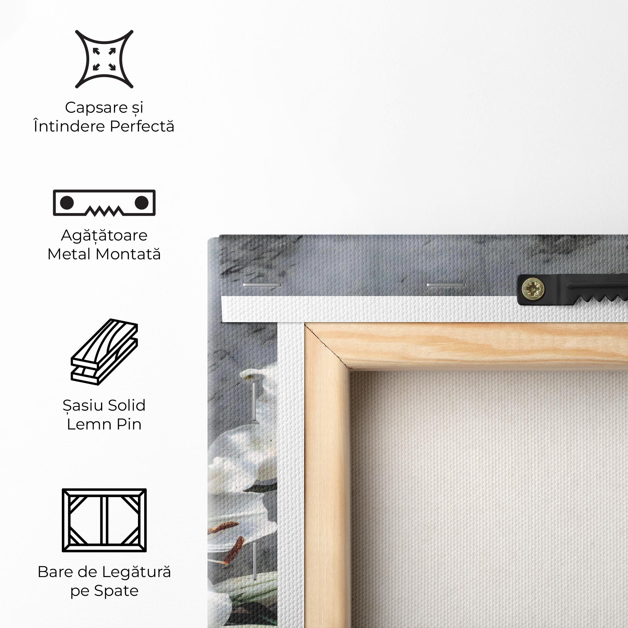 White Pretty Lily On Grey mockup 5