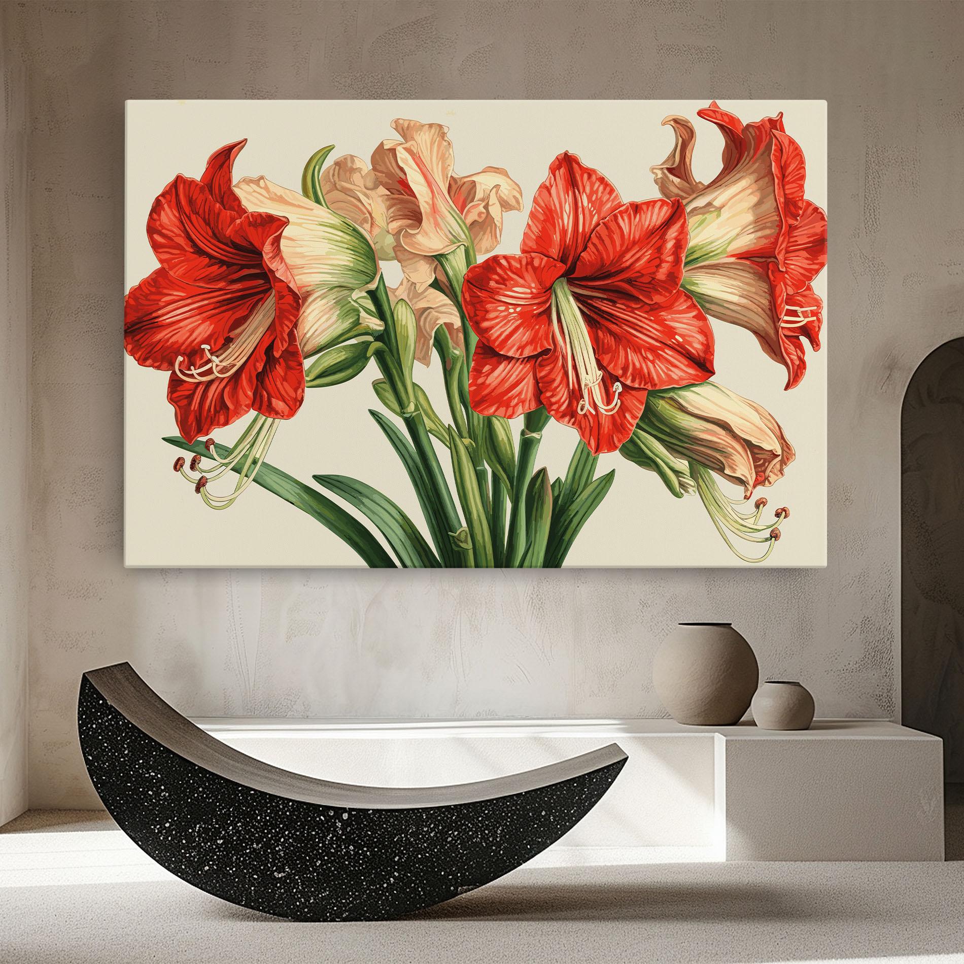 Tablou Canvas Orange Cream Lily mockup 8