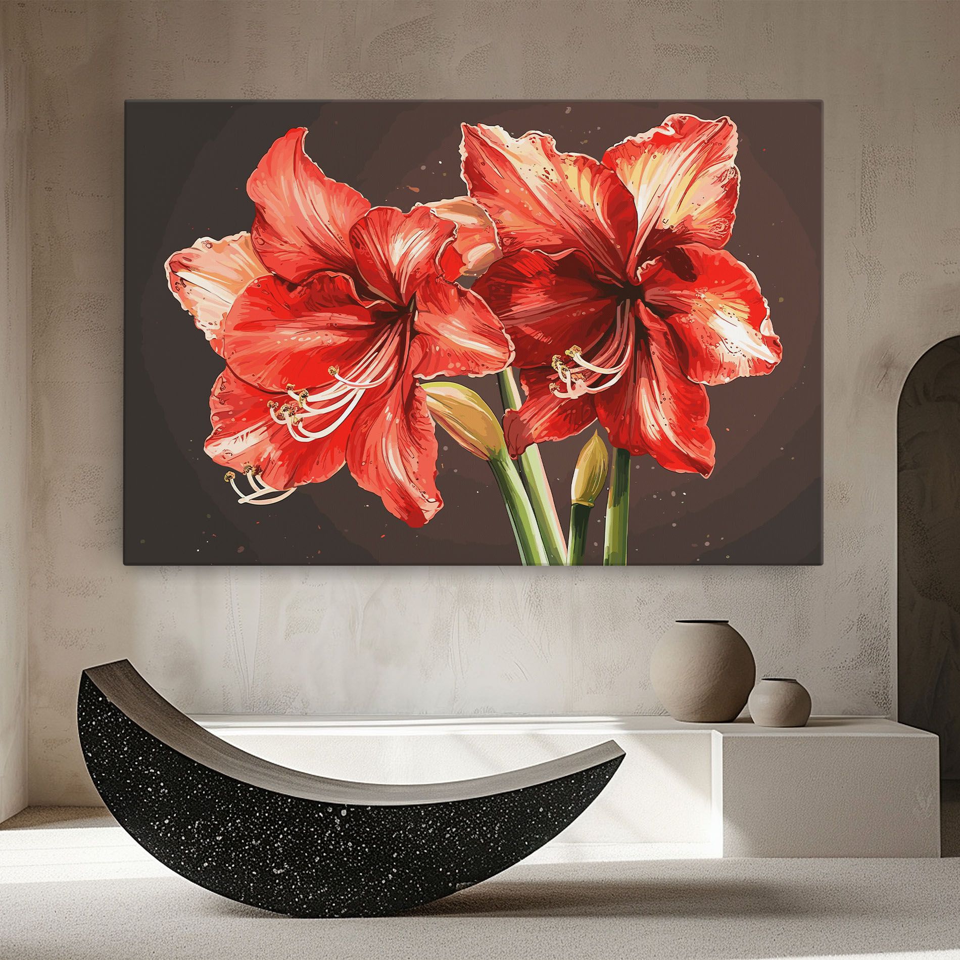 Orange Pretty Lily mockup 8