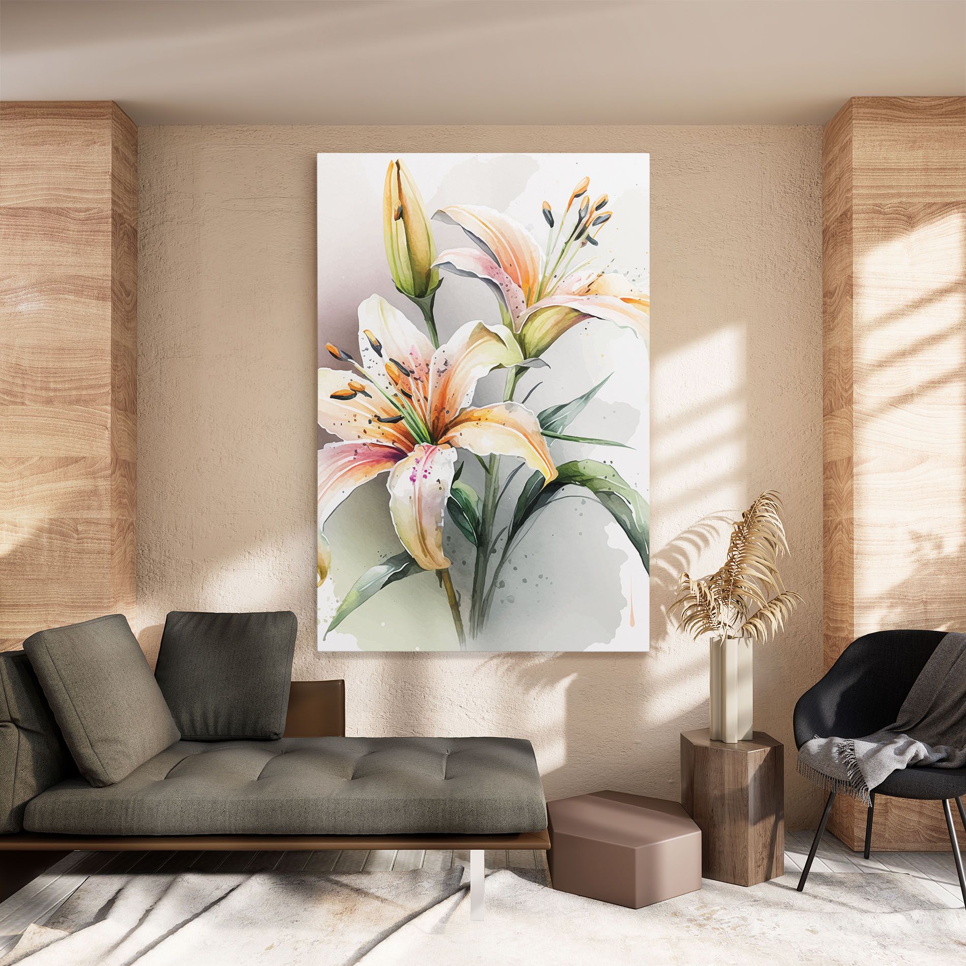 White Orange Lily mockup 8