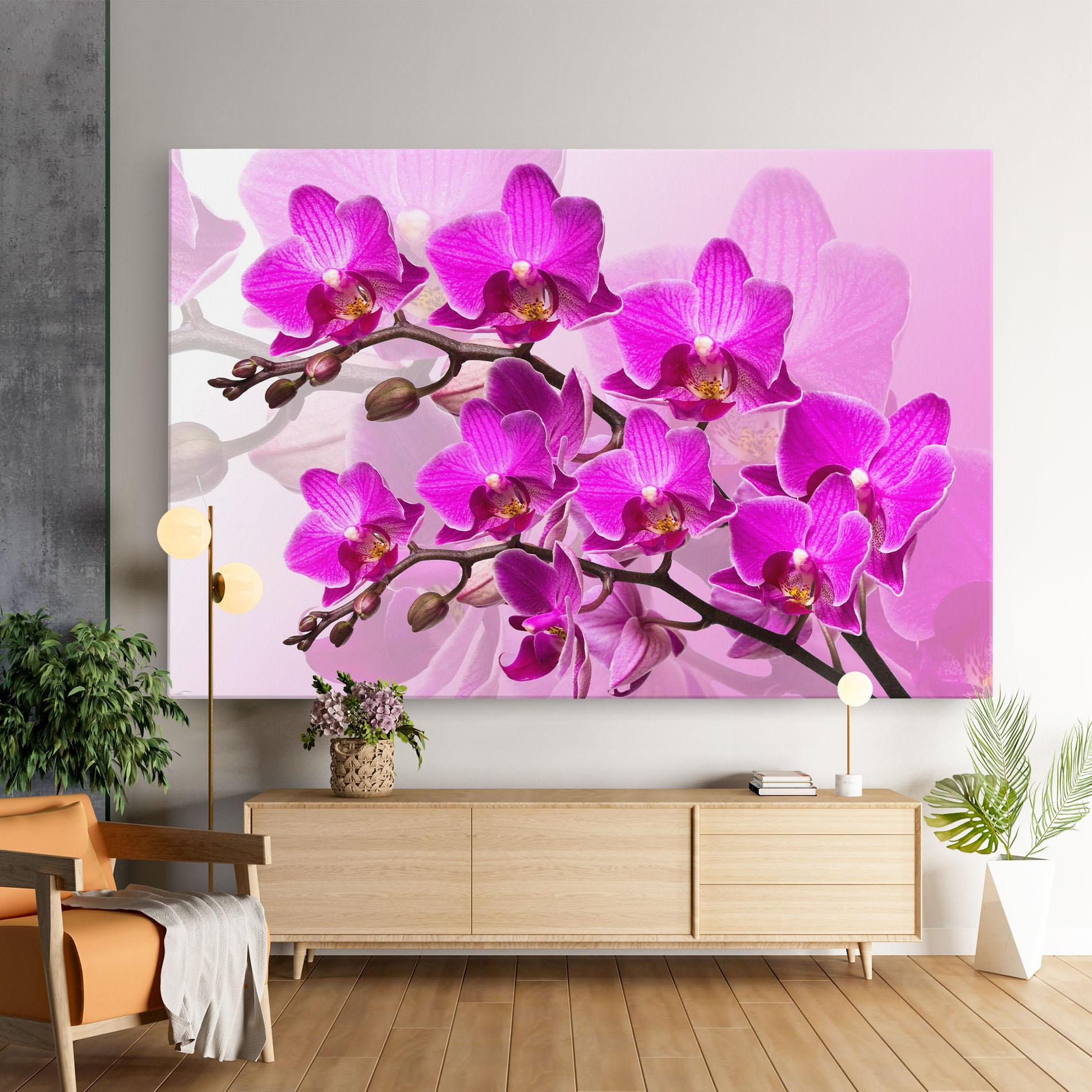 Tablou Canvas Flori Roz mockup 9