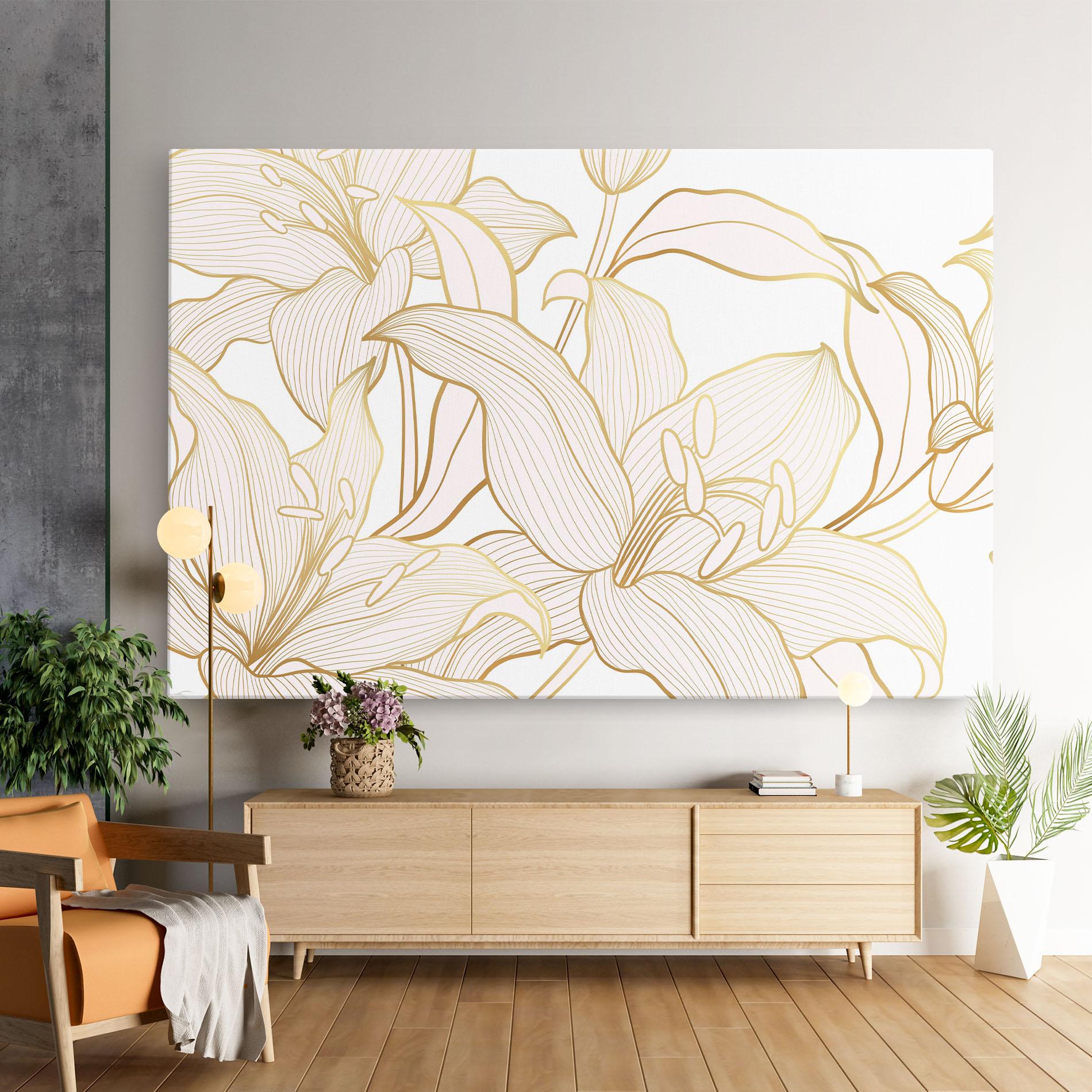 Tablou Canvas Gold Lily mockup 9