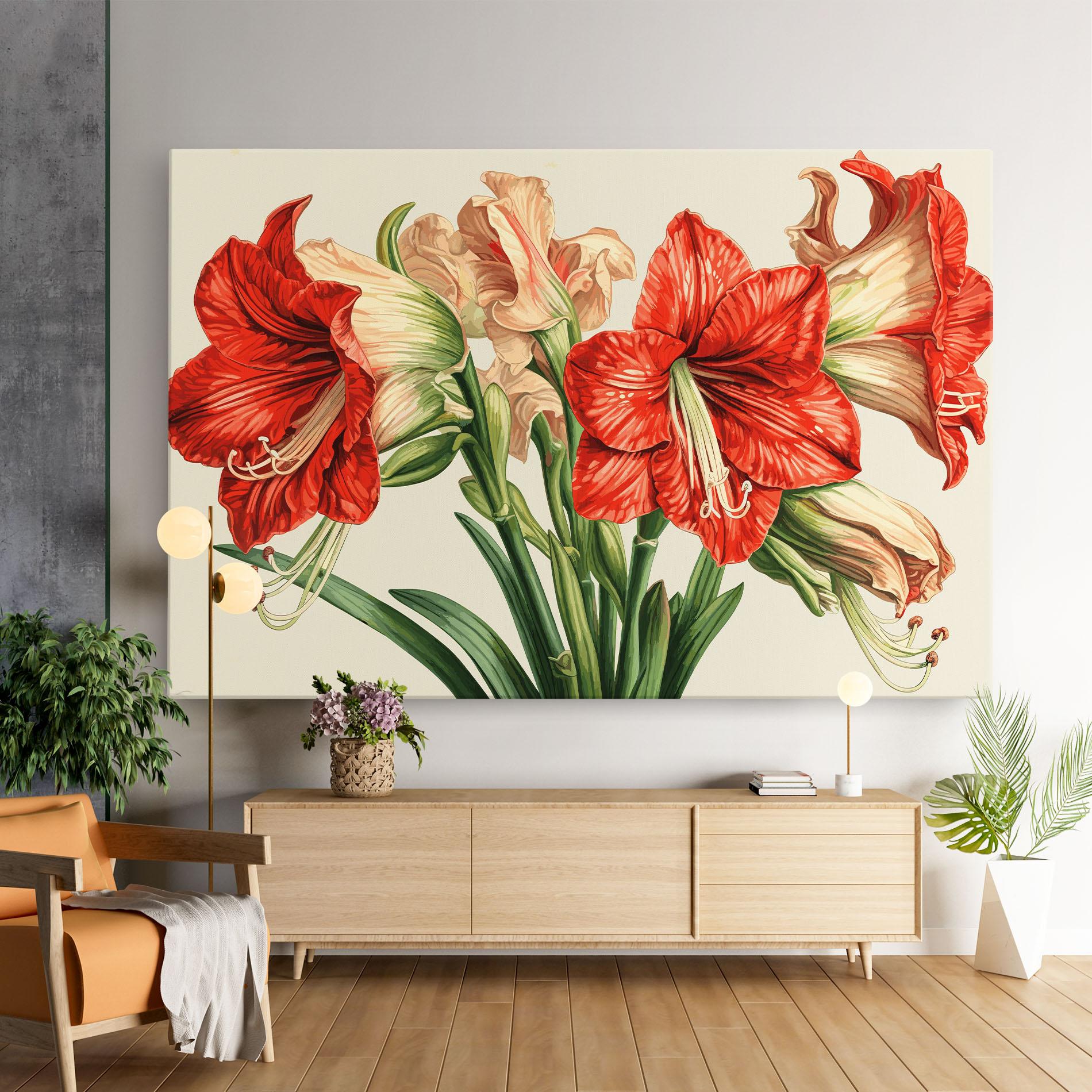 Tablou Canvas Orange Cream Lily mockup 9