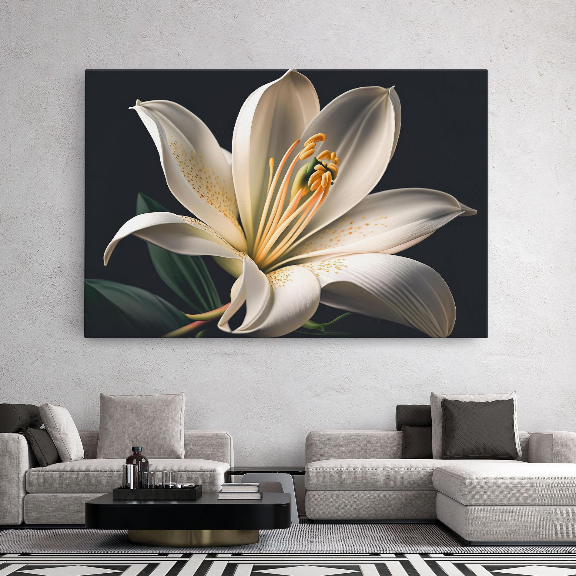 Tablou Canvas Big Lily View mockup 2