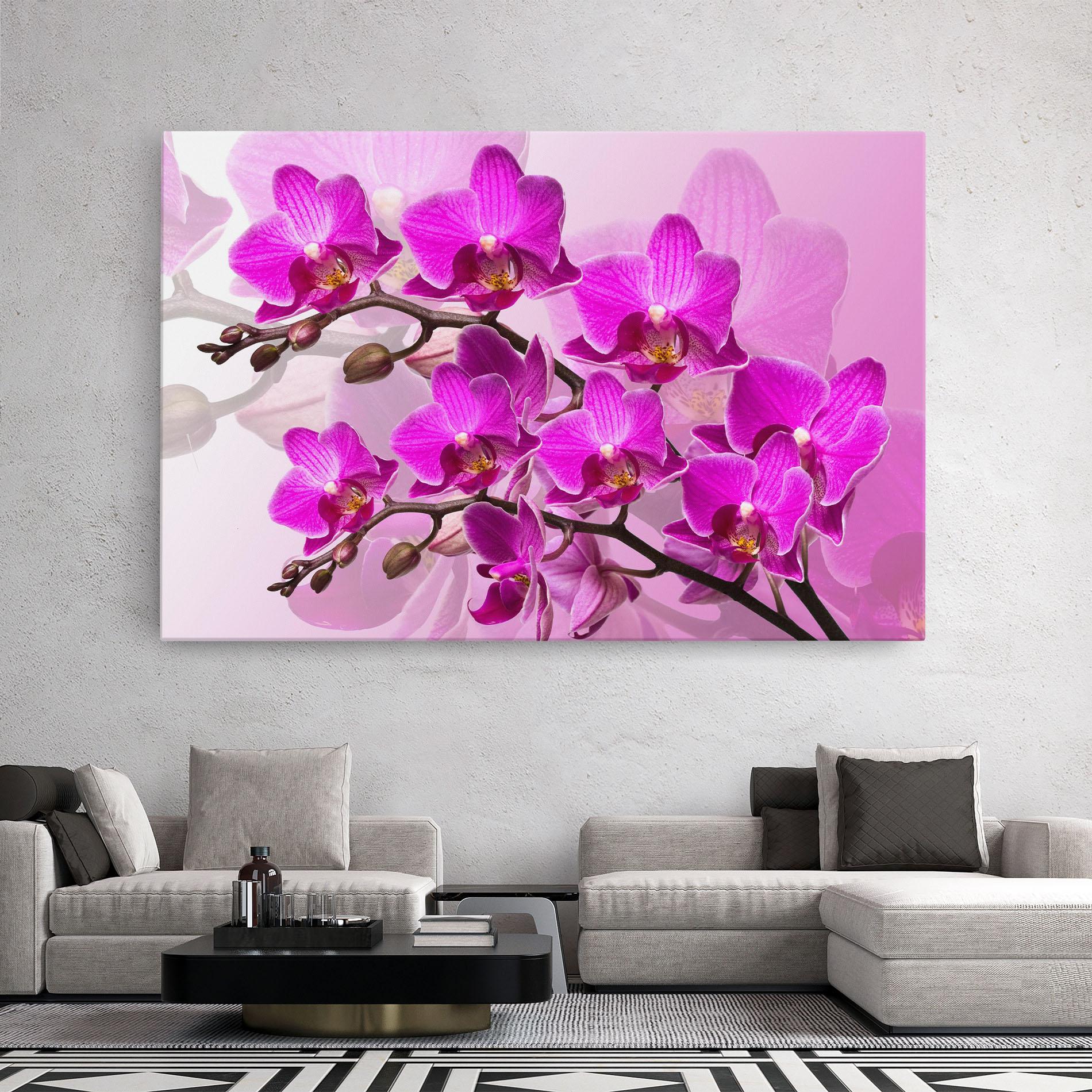 Tablou Canvas Flori Roz mockup 2