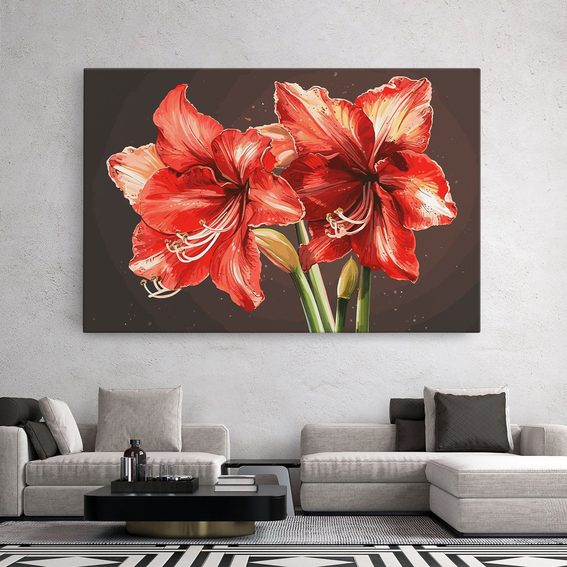 Orange Pretty Lily mockup 2