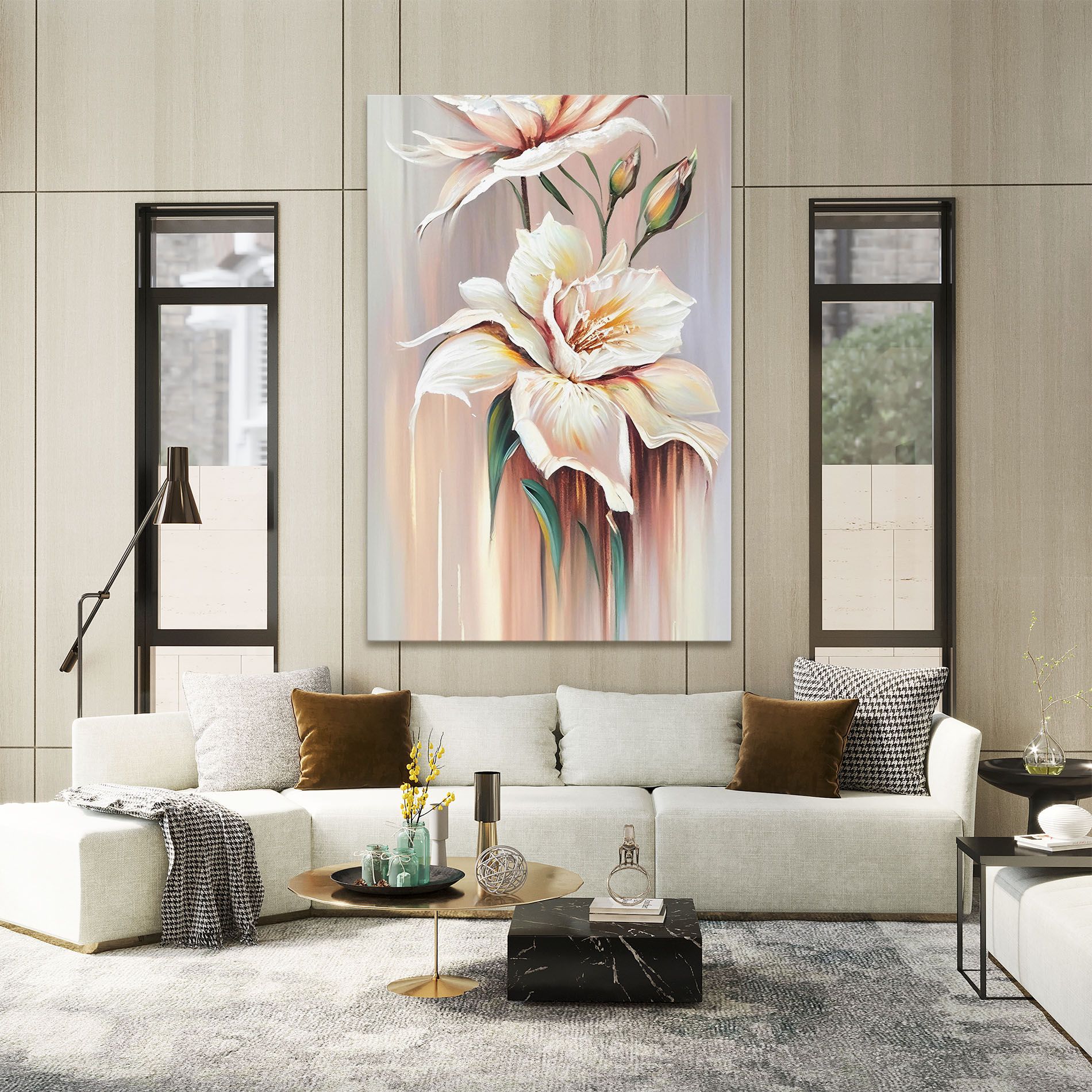 Abstract Lily Painting mockup 2