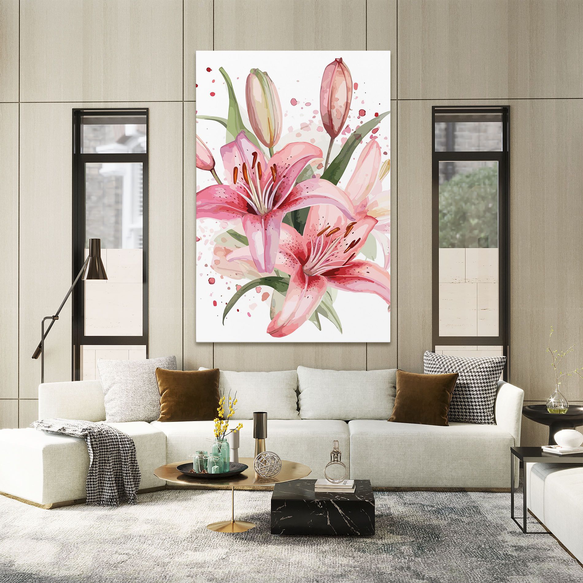 Beautiful Pink Lily mockup 2