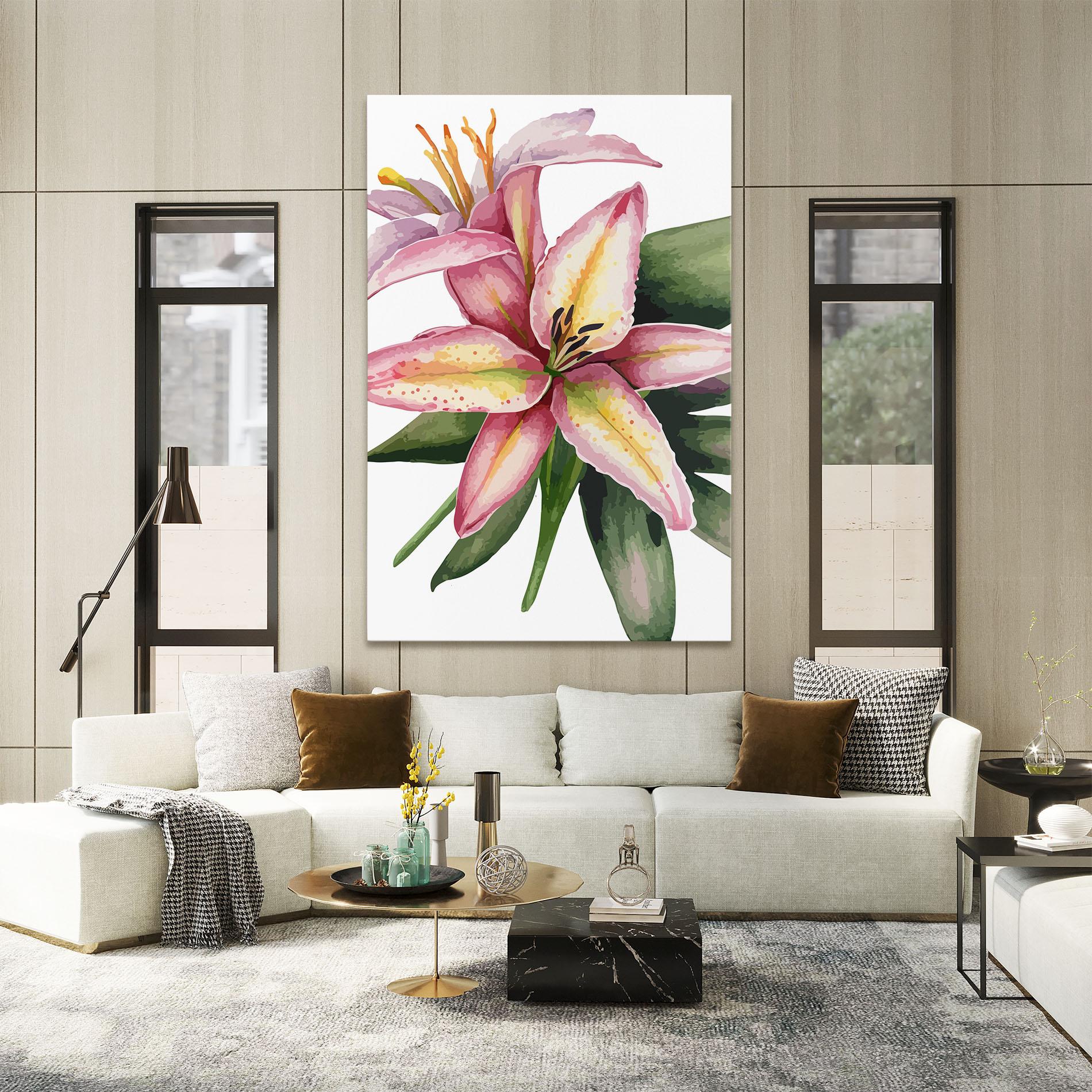 Tablou Canvas Lily Pretty Pink mockup 2
