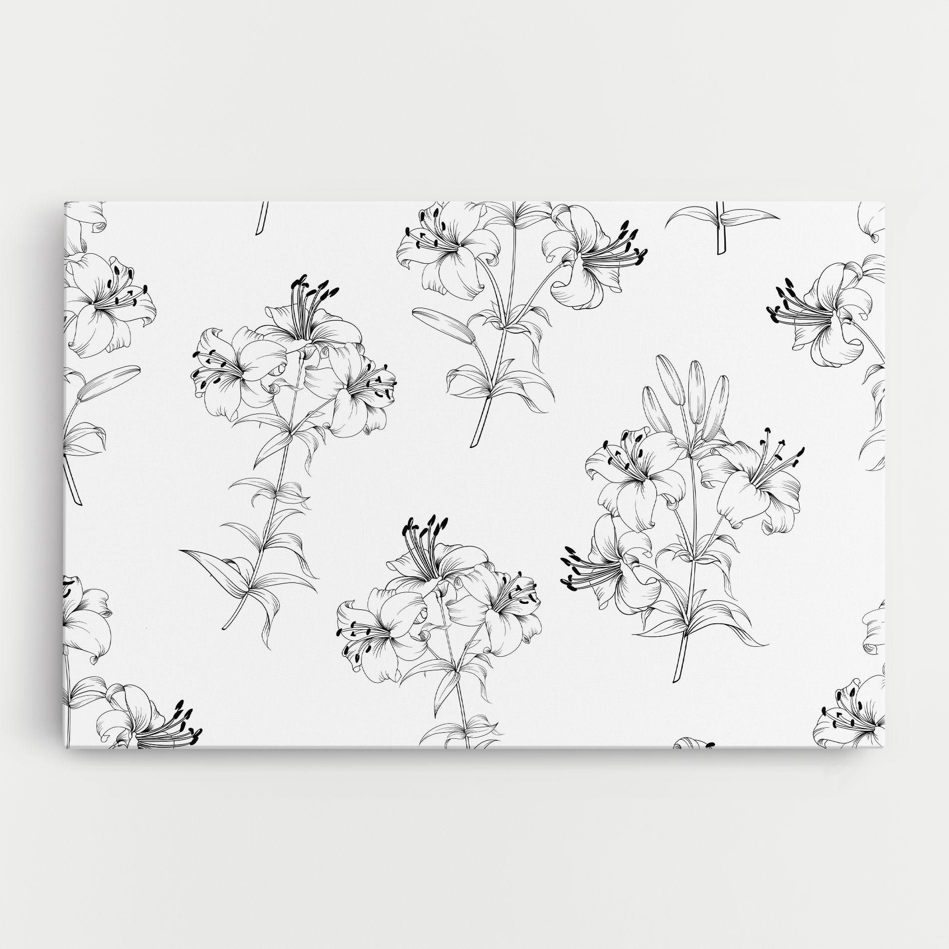 Tablou Canvas Flower Pattern mockup 0