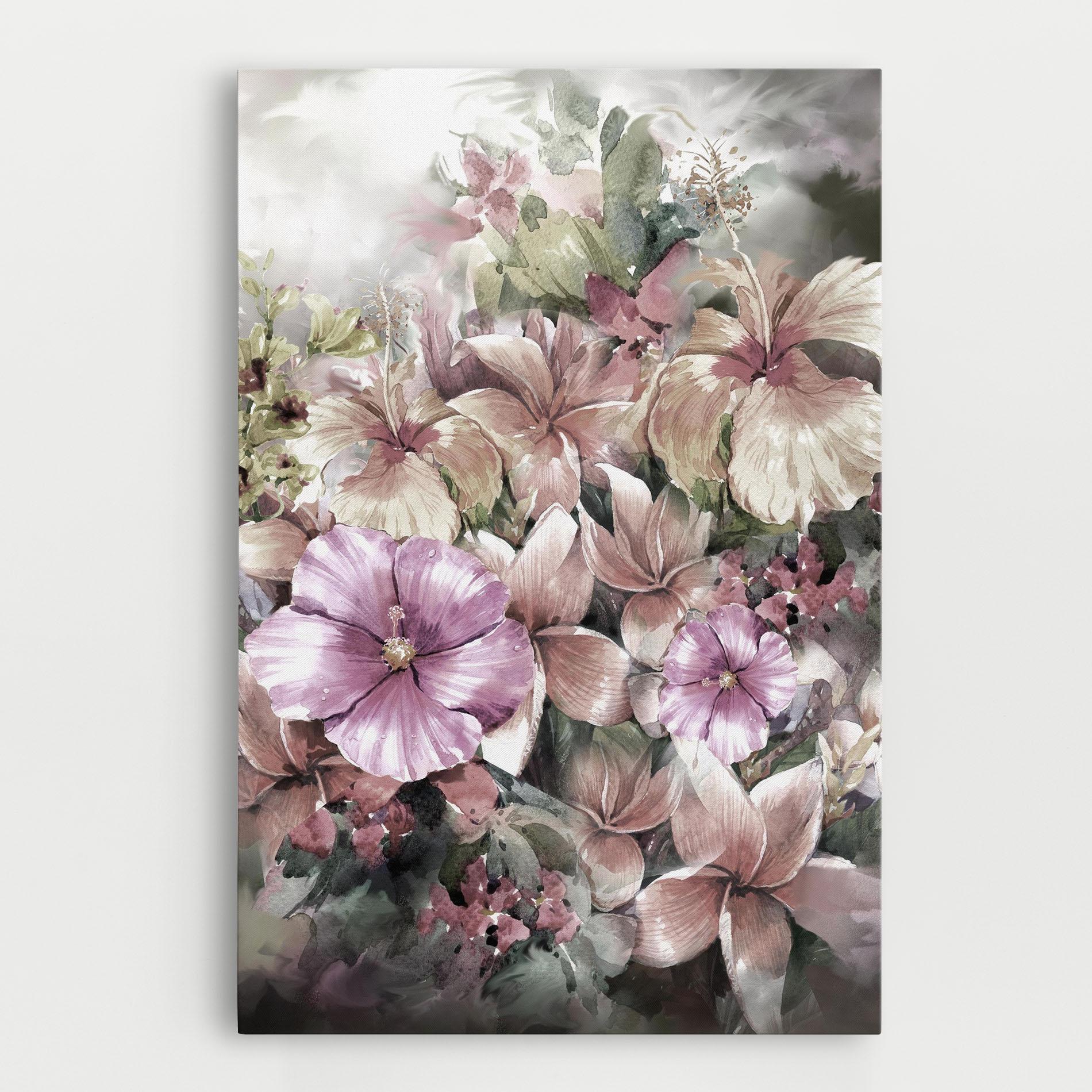 Tablou Canvas Contrastul De Flori mockup 0