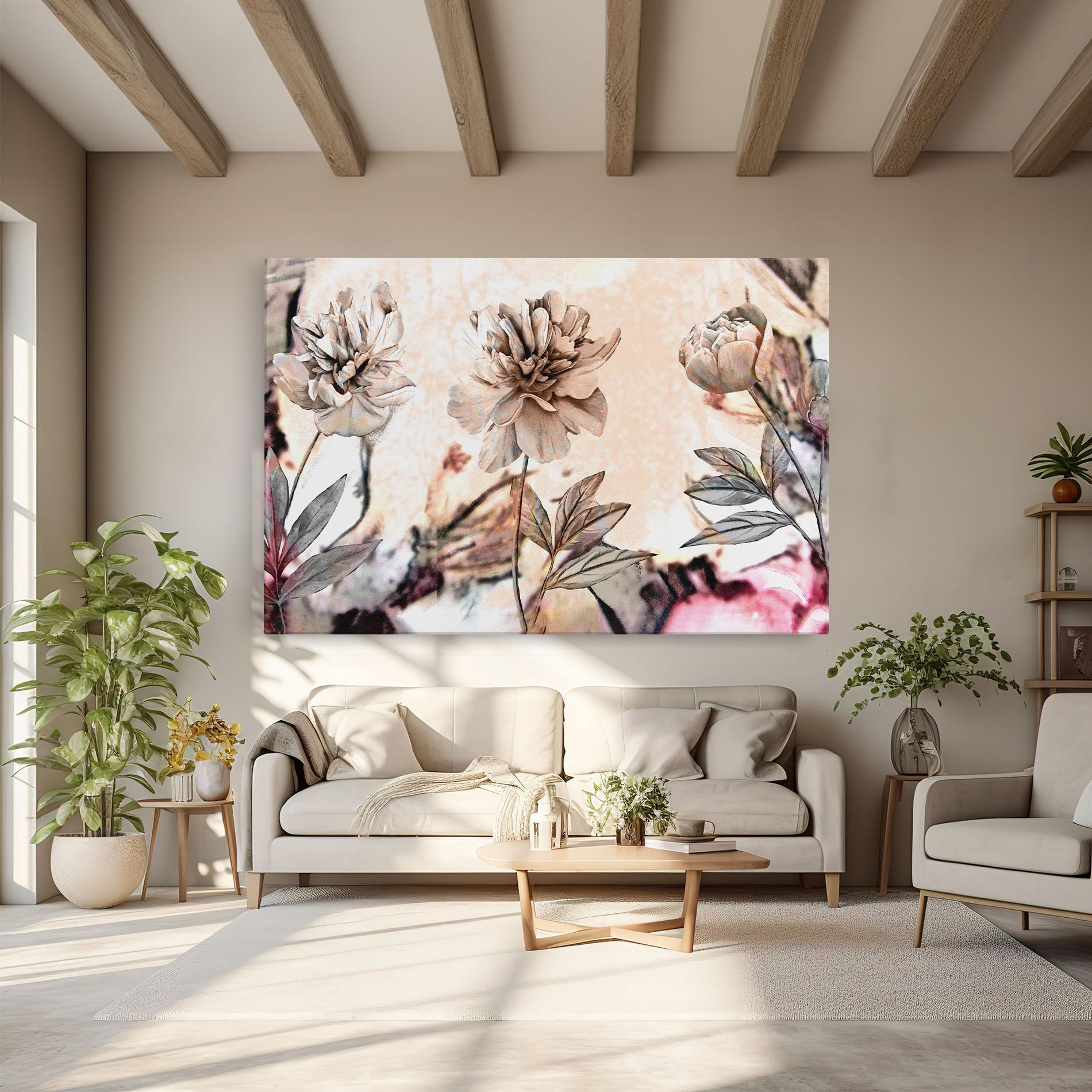 Tablou Canvas Painted Roses mockup 6