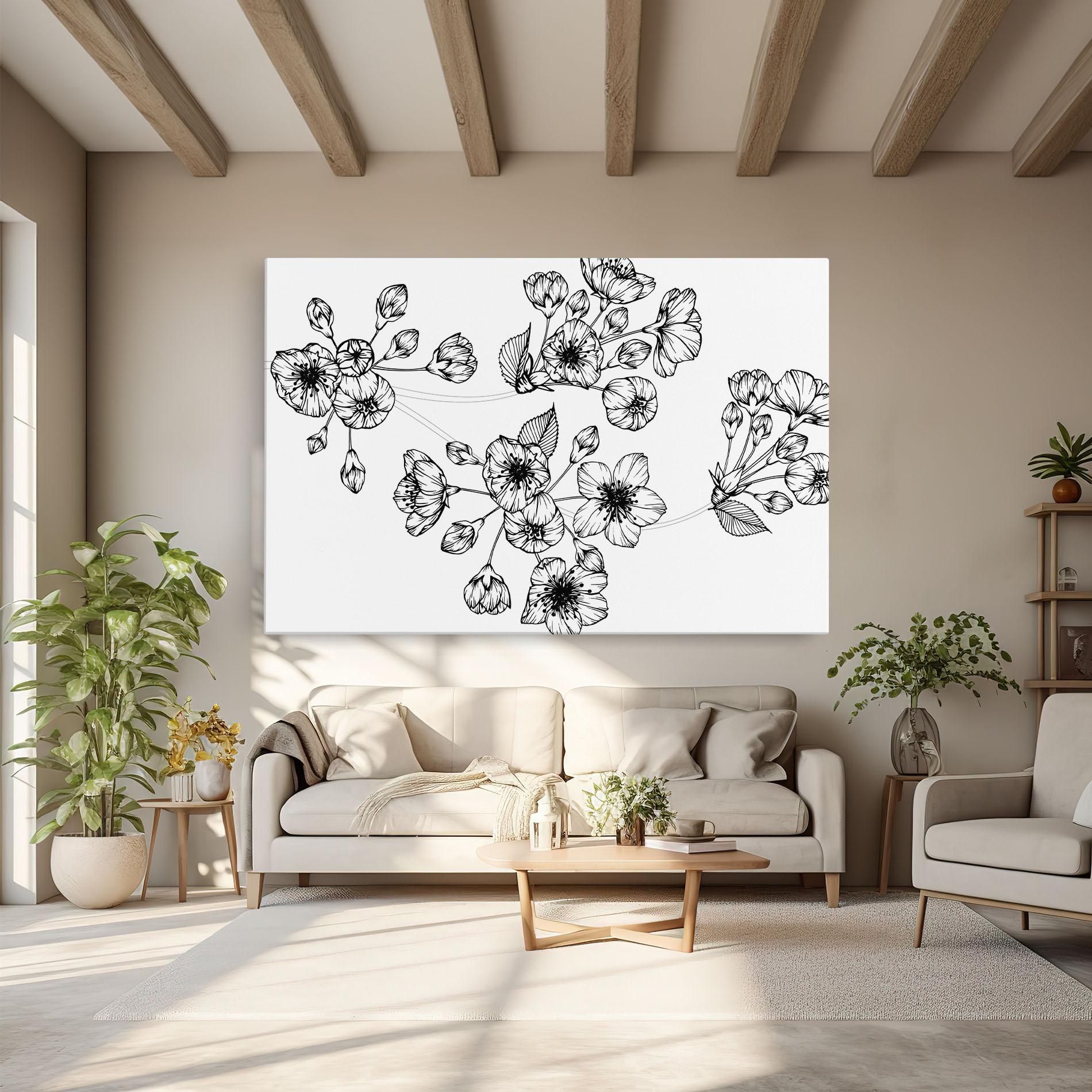 Tablou Canvas Sakura Line mockup 6