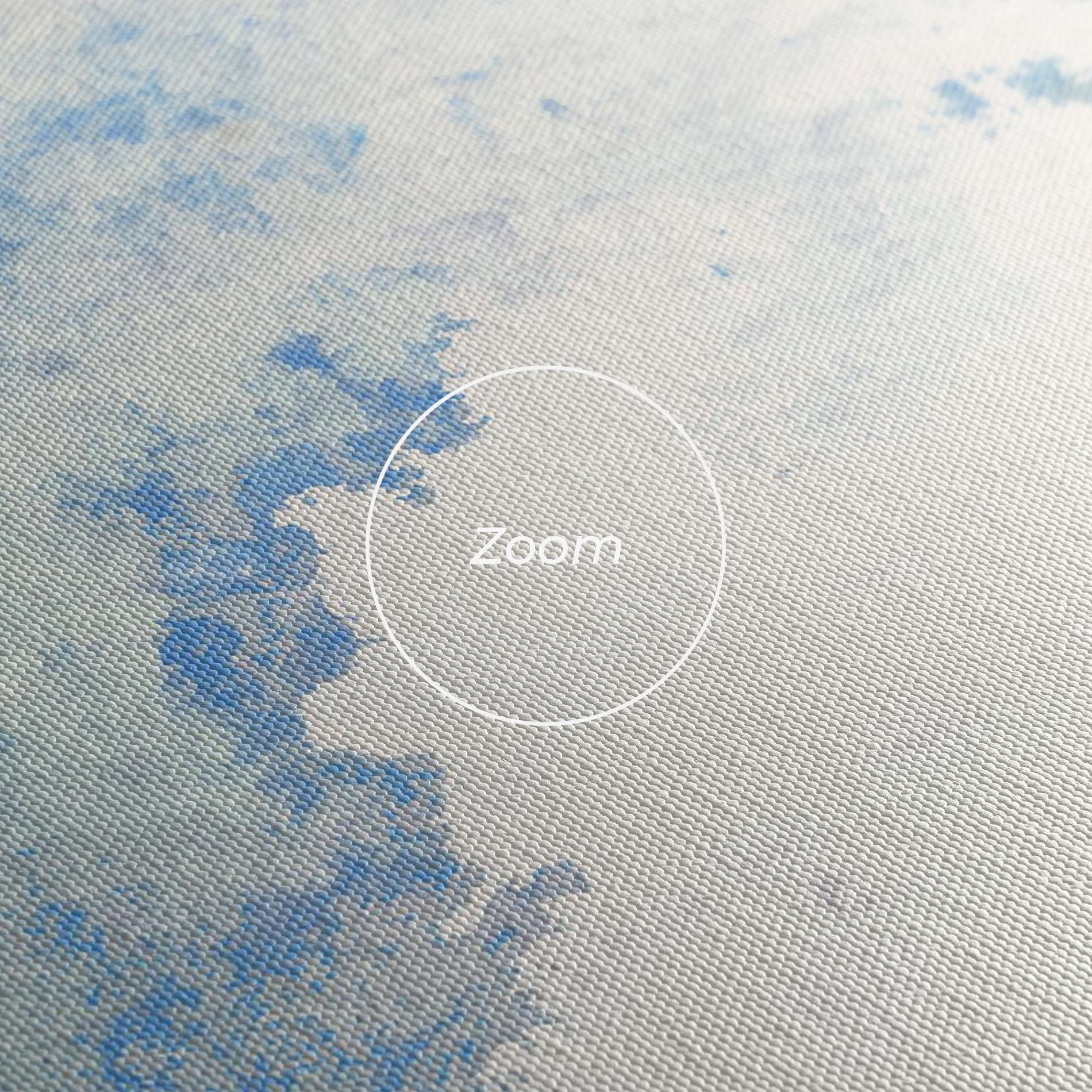 Tablou Canvas Blue Watercolor Flower mockup 3