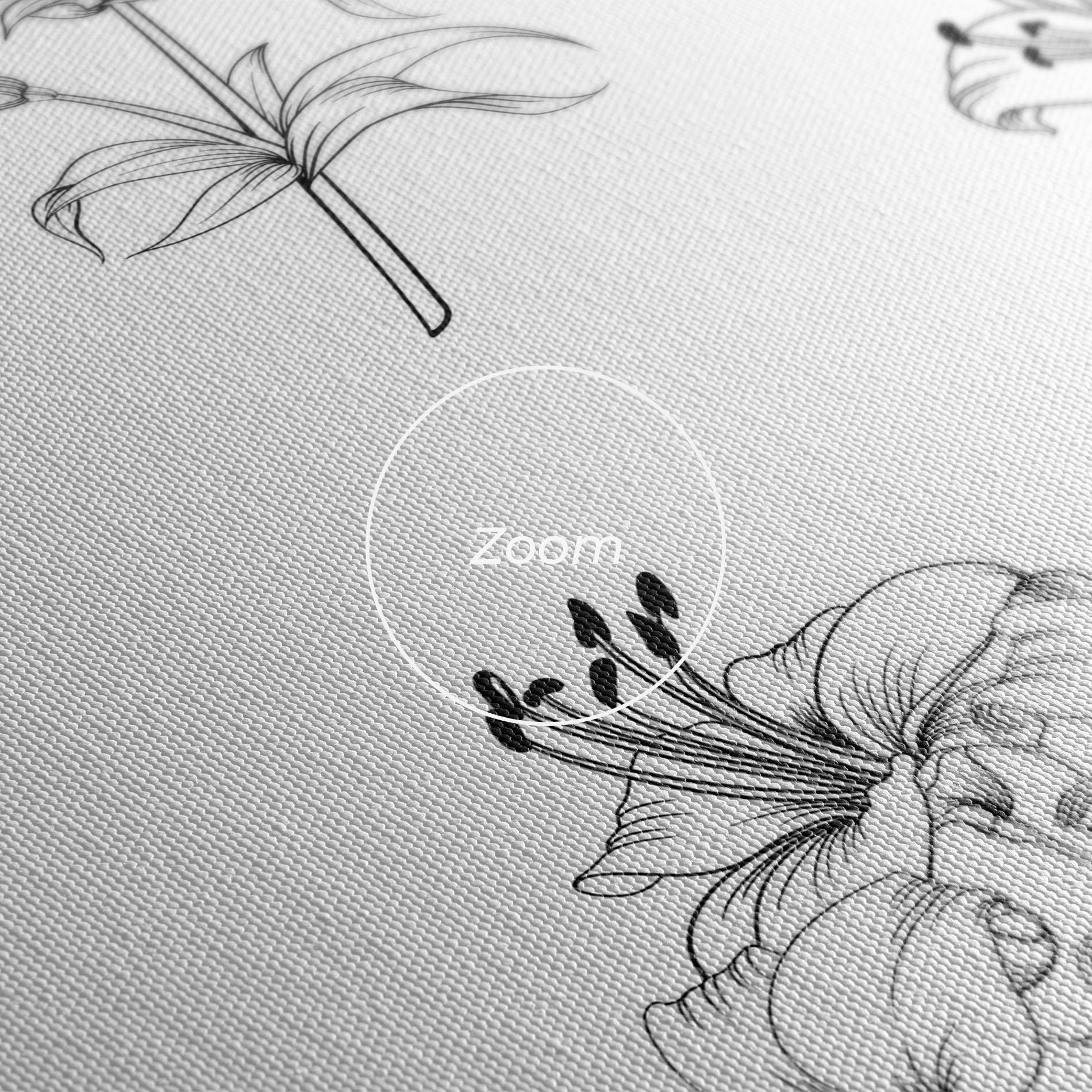 Tablou Canvas Flower Pattern mockup 3