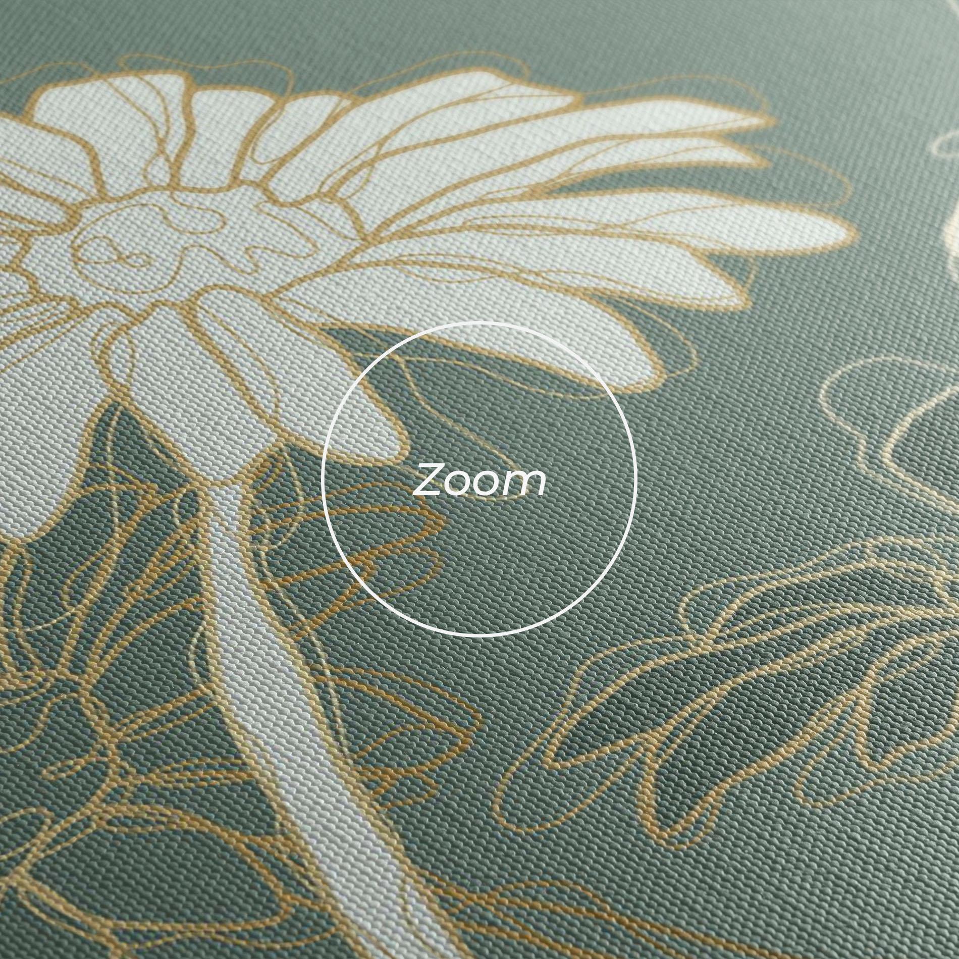 Tablou Canvas Gold Green Line mockup 3