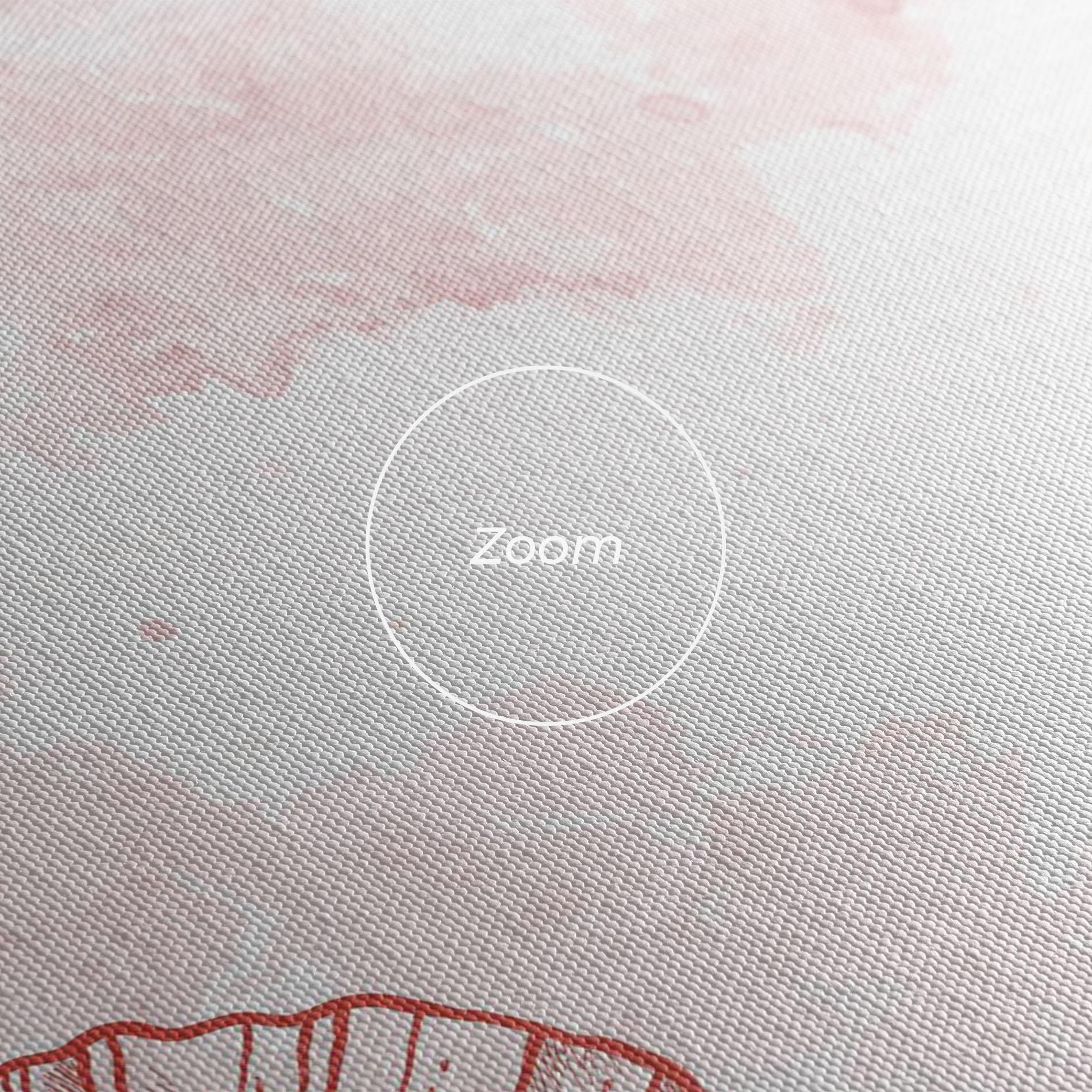 Tablou Canvas Red Poppy Line mockup 3