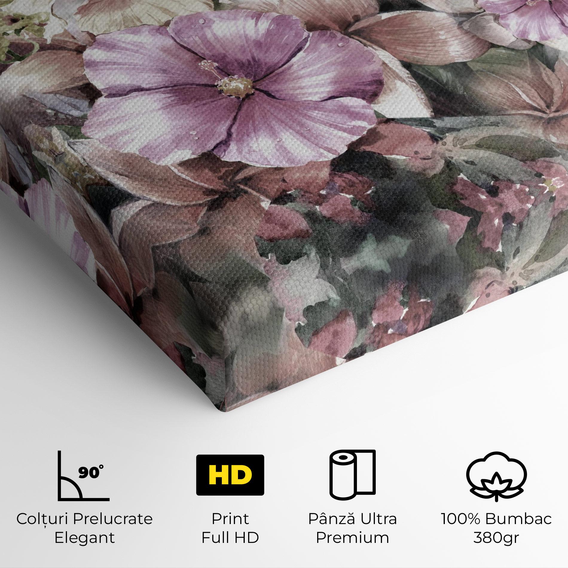 Tablou Canvas Contrastul De Flori mockup 4