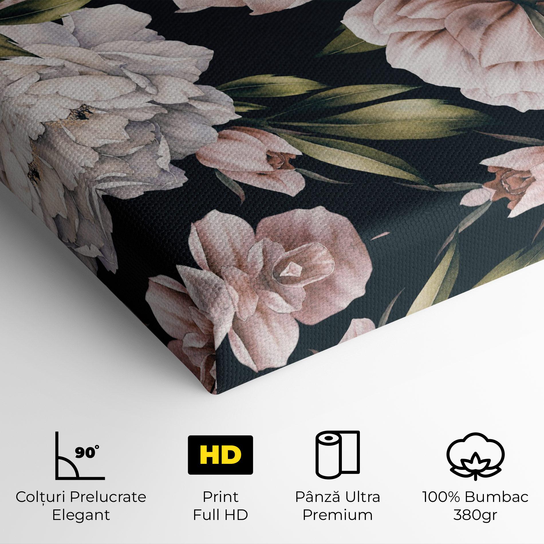 Tablou Canvas Flori De Bujori mockup 4