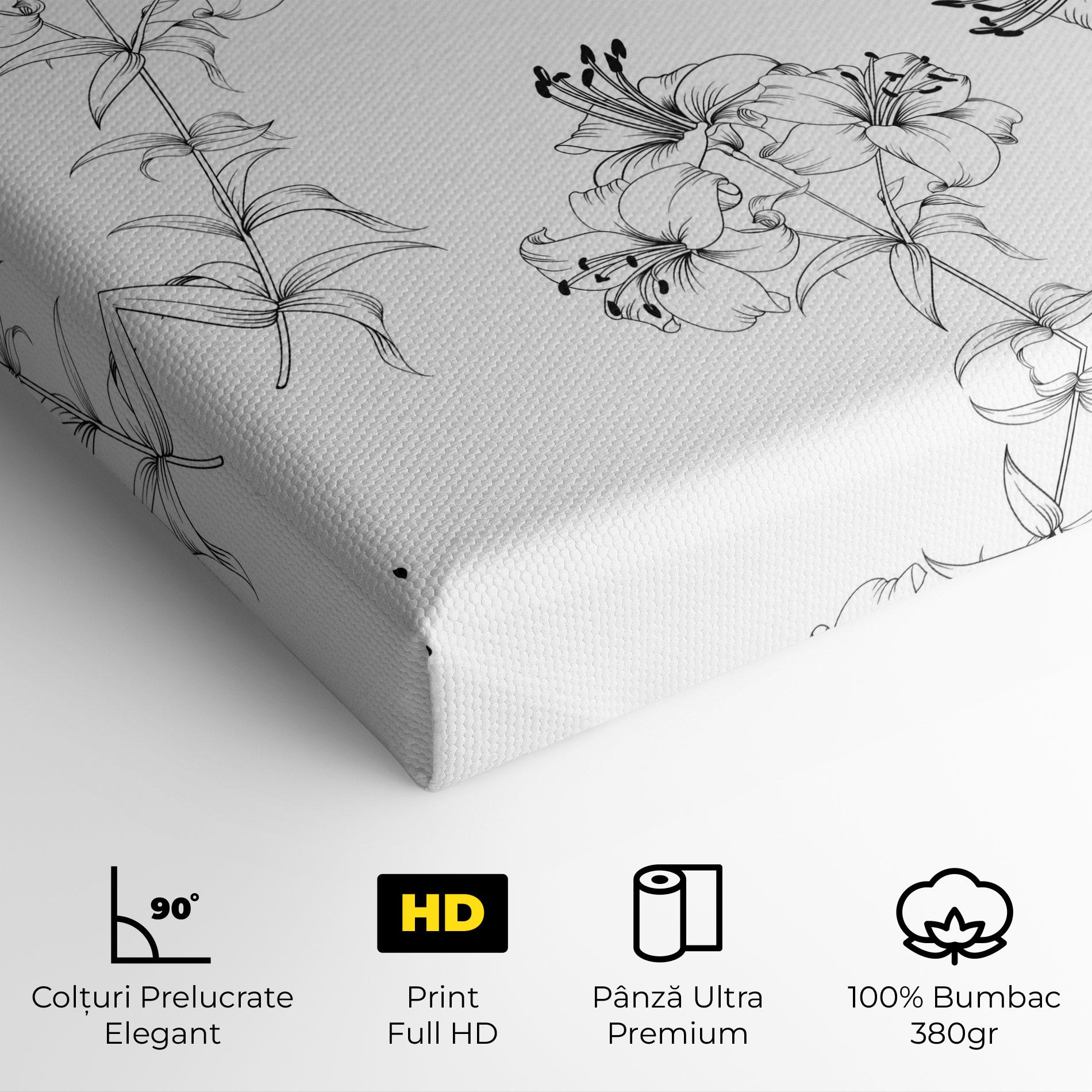 Tablou Canvas Flower Pattern mockup 4
