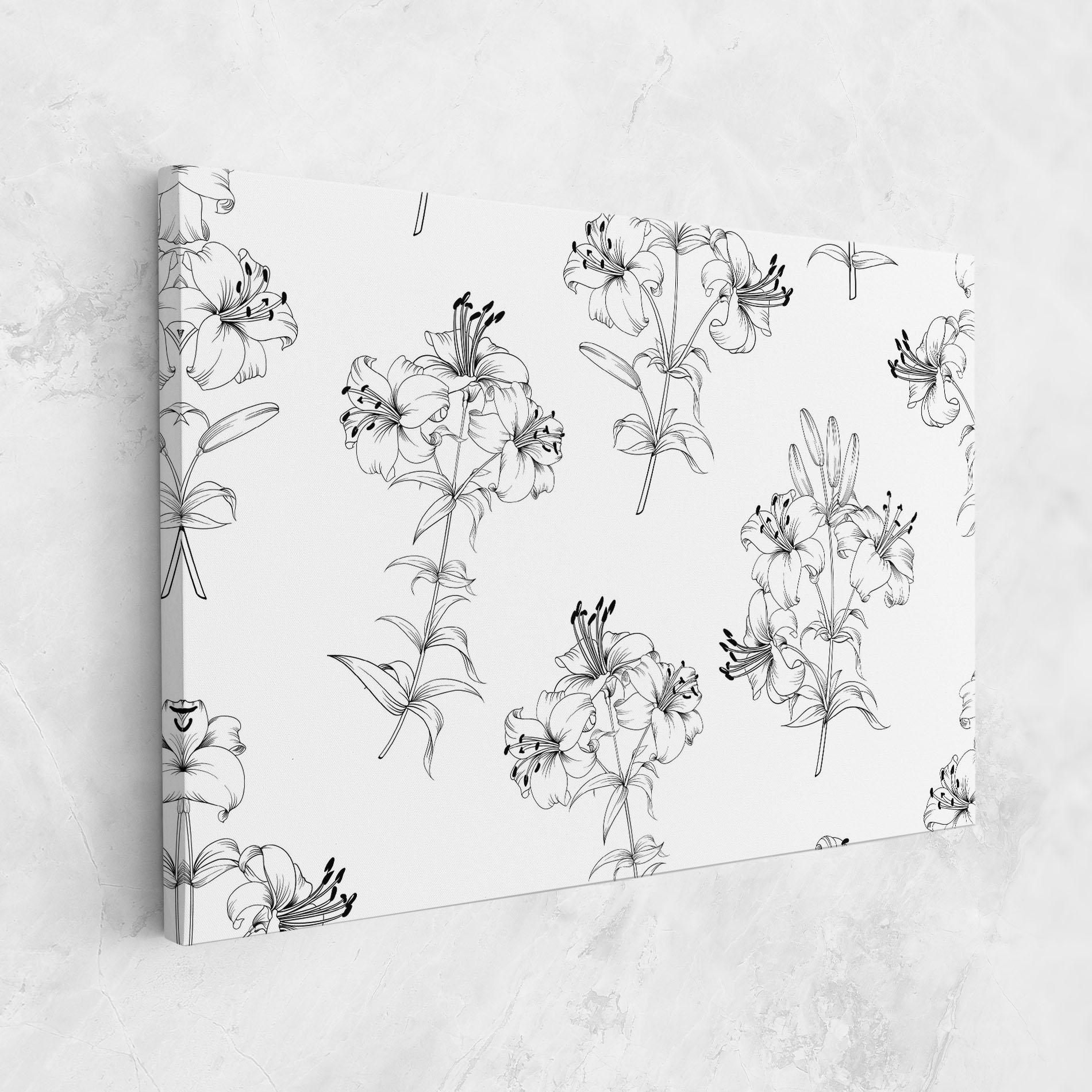 Tablou Canvas Flower Pattern mockup 1