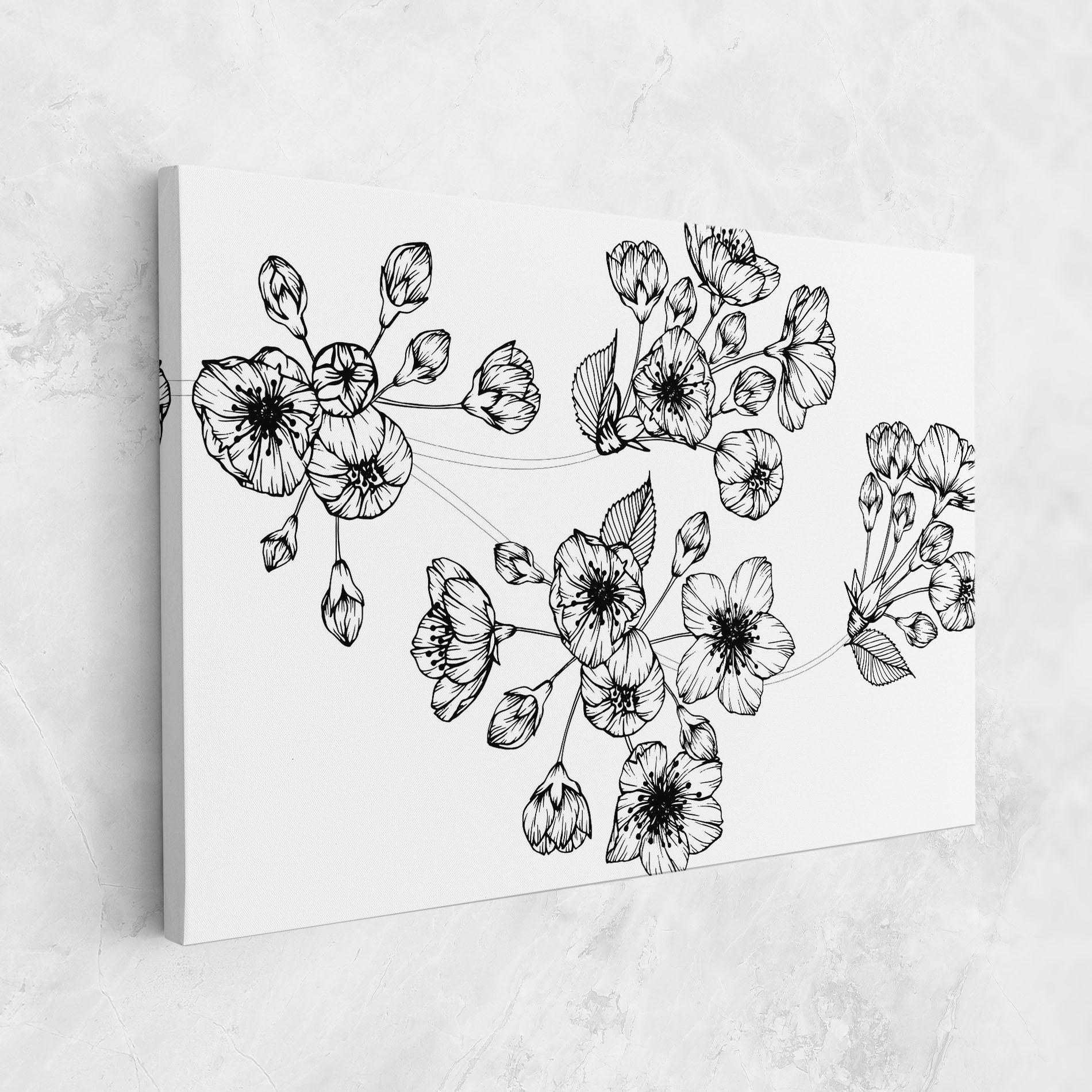 Tablou Canvas Sakura Line mockup 1