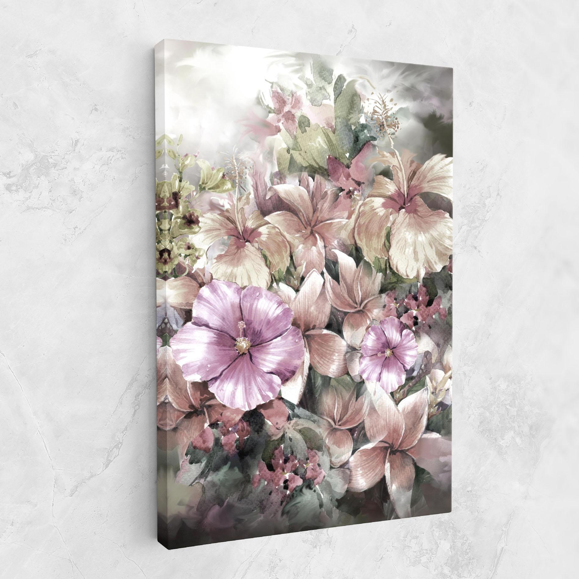 Tablou Canvas Contrastul De Flori mockup 1