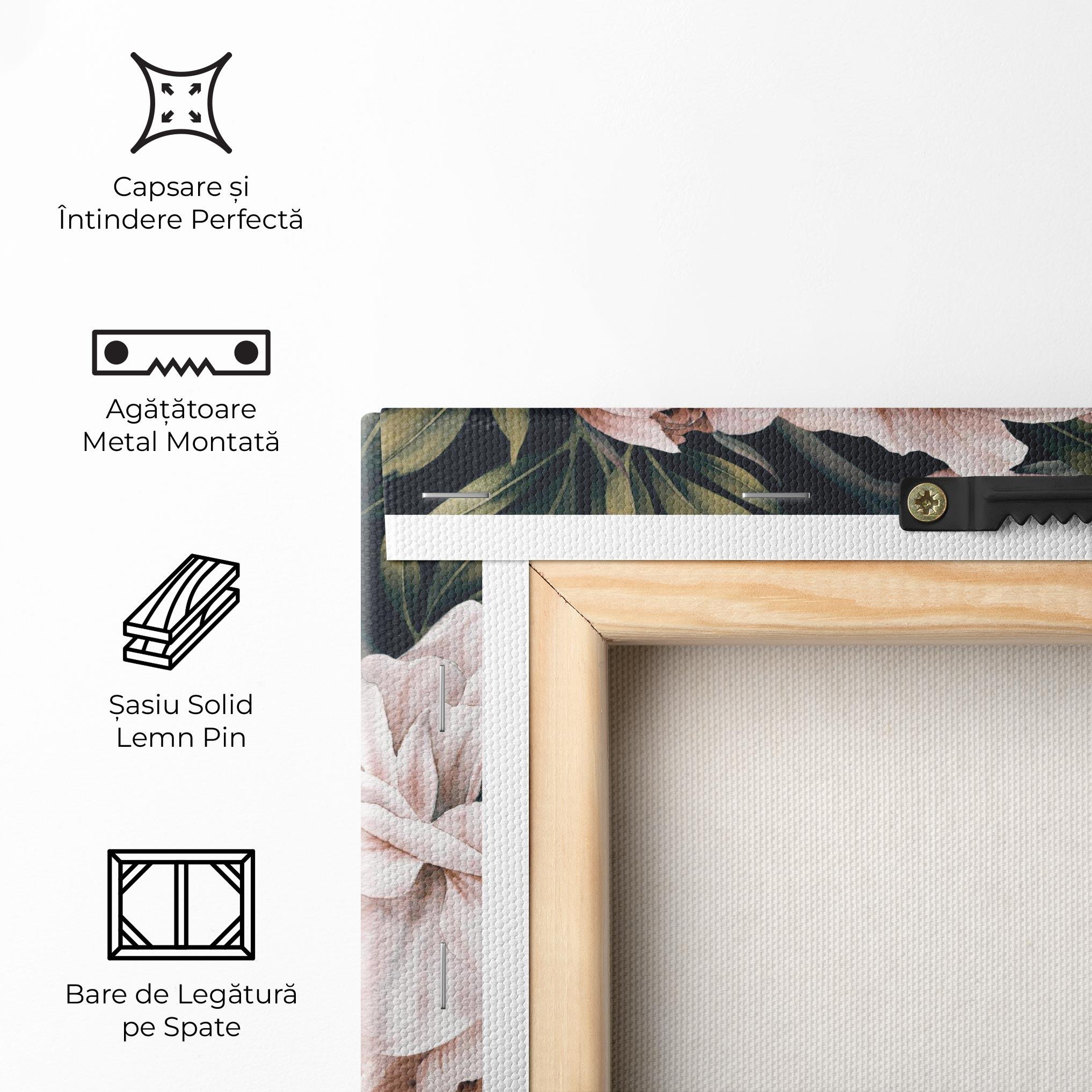Tablou Canvas Flori De Bujori mockup 5